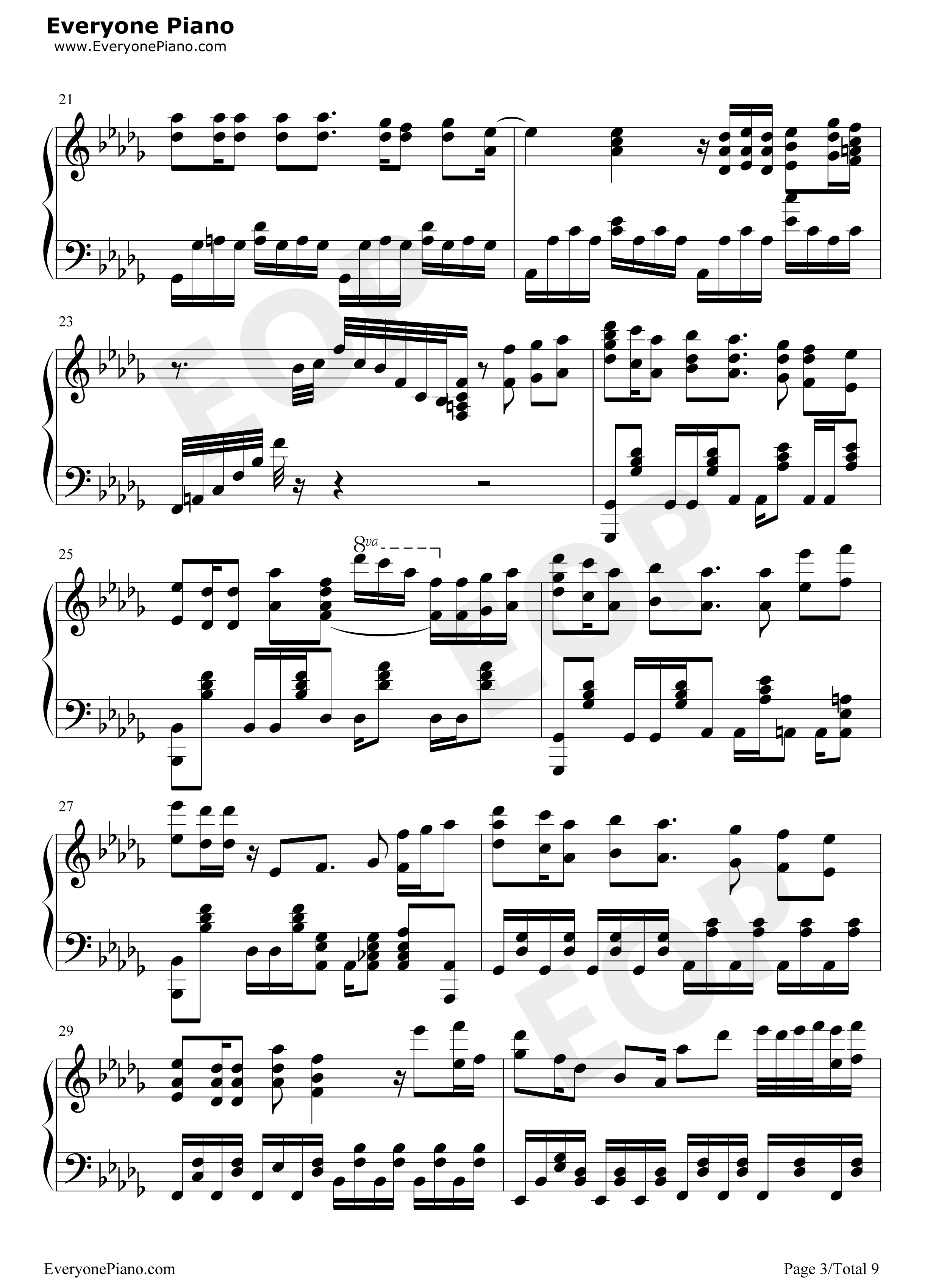 三色绘恋钢琴谱_Project_Lights