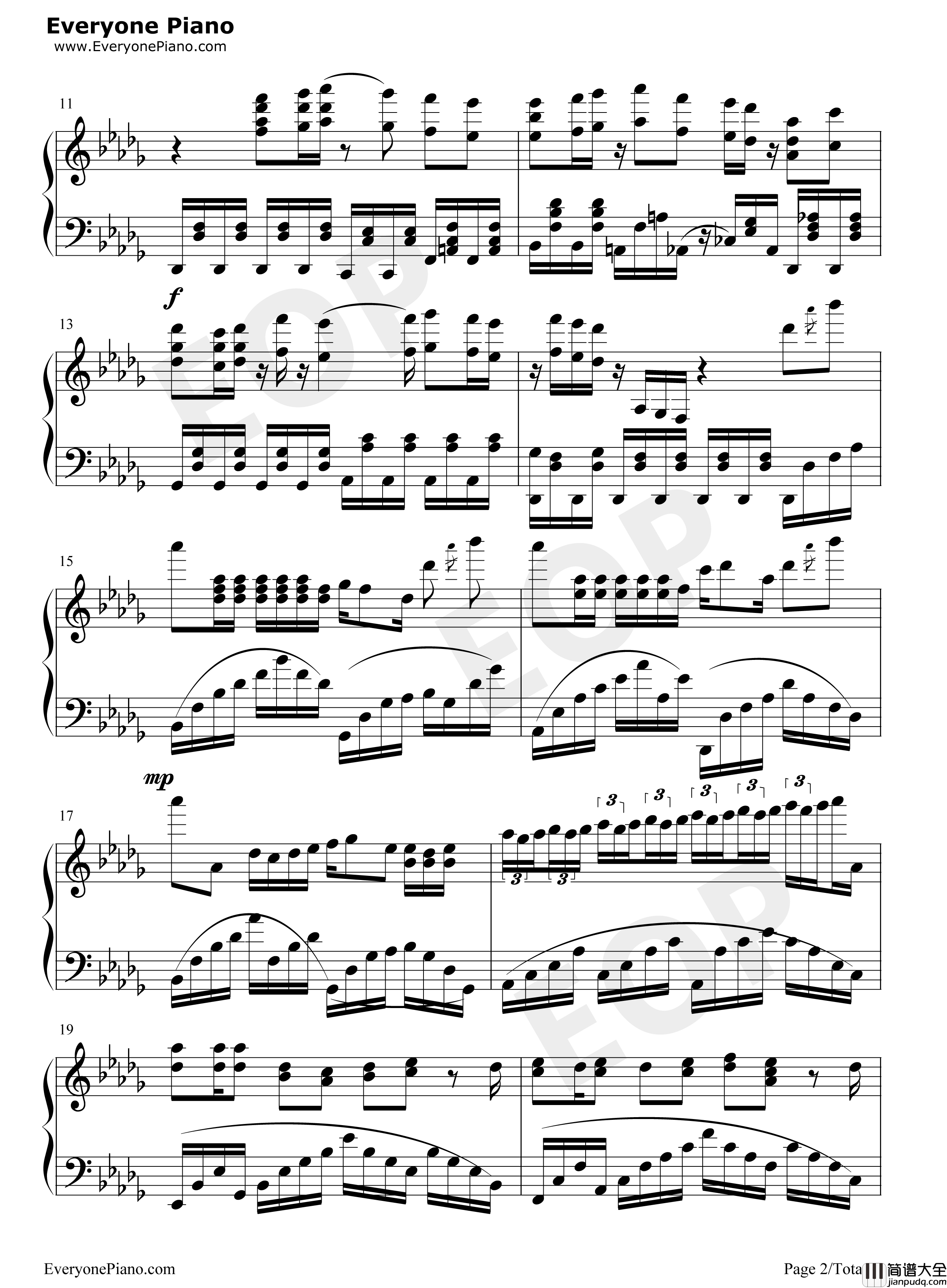 三色绘恋钢琴谱_Project_Lights