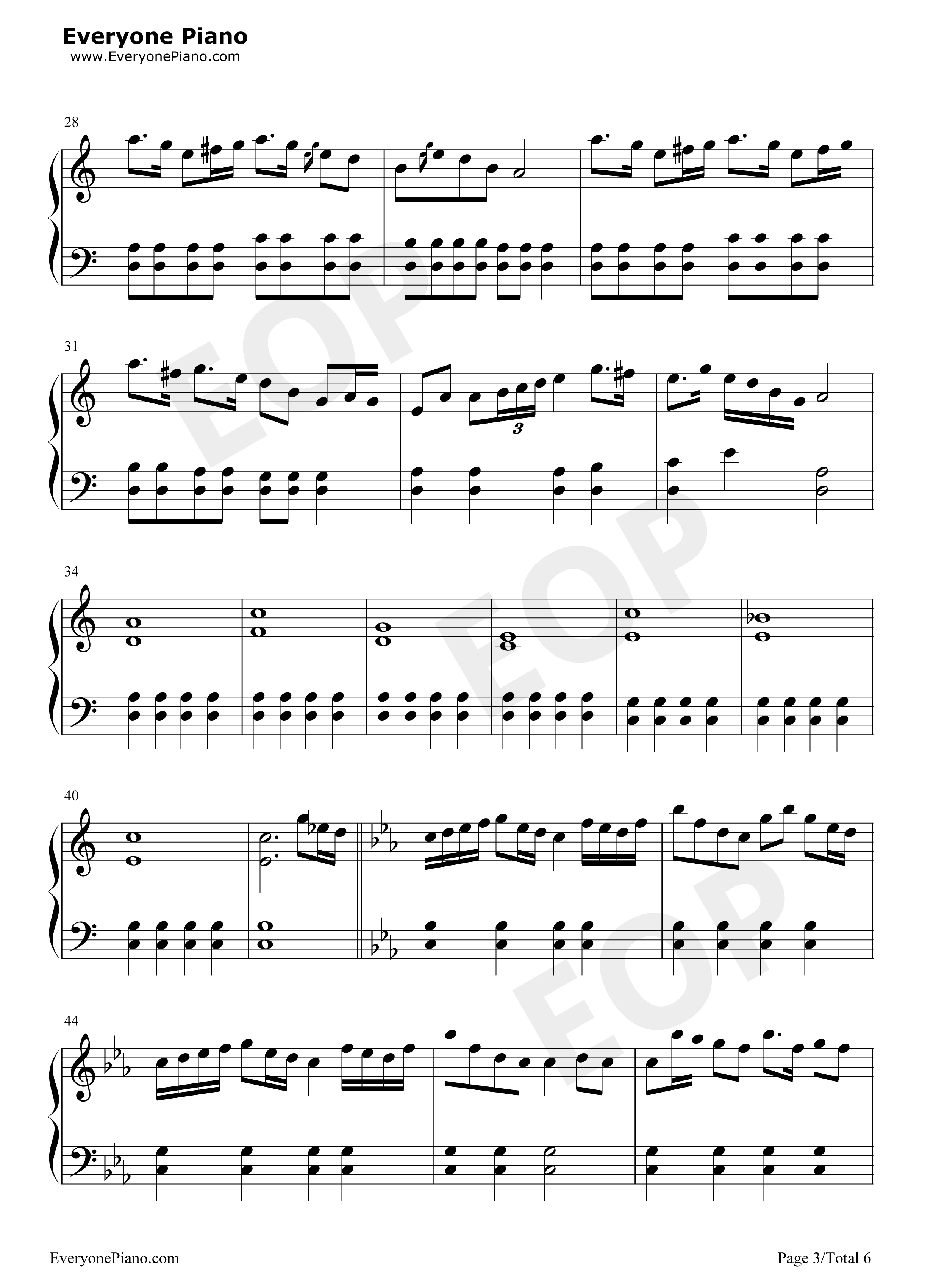 The_Battle_of_Aughrim钢琴谱_Na_Casaidigh