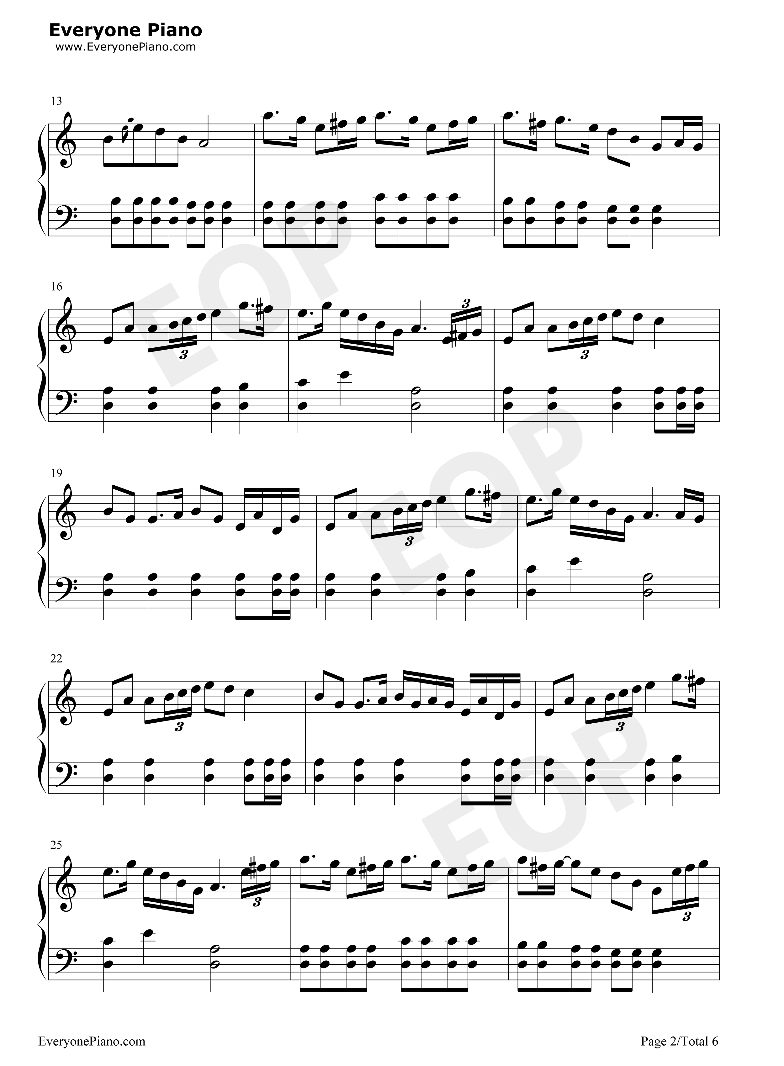 The_Battle_of_Aughrim钢琴谱_Na_Casaidigh