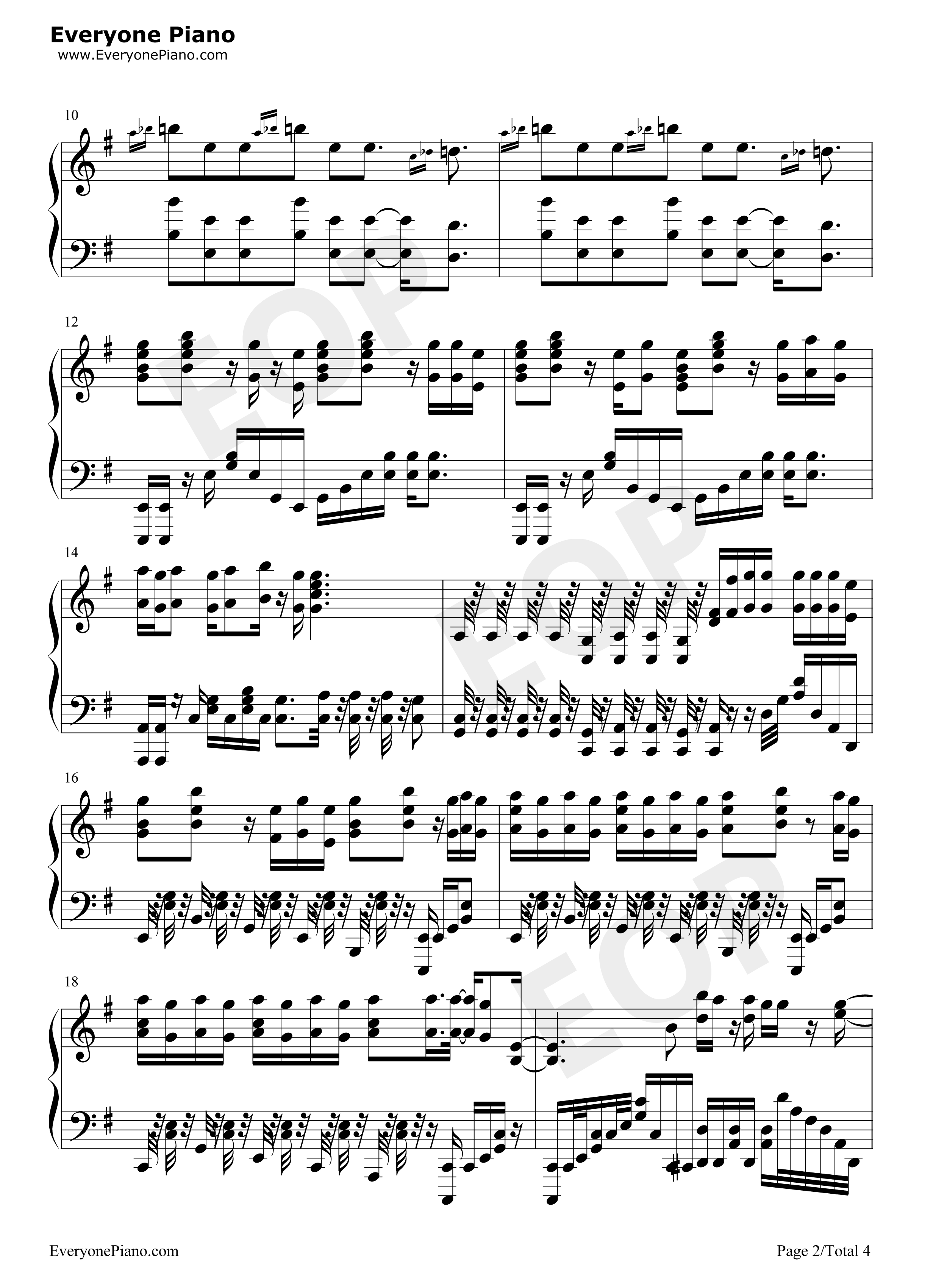 Touch_Off钢琴谱_UVERworld