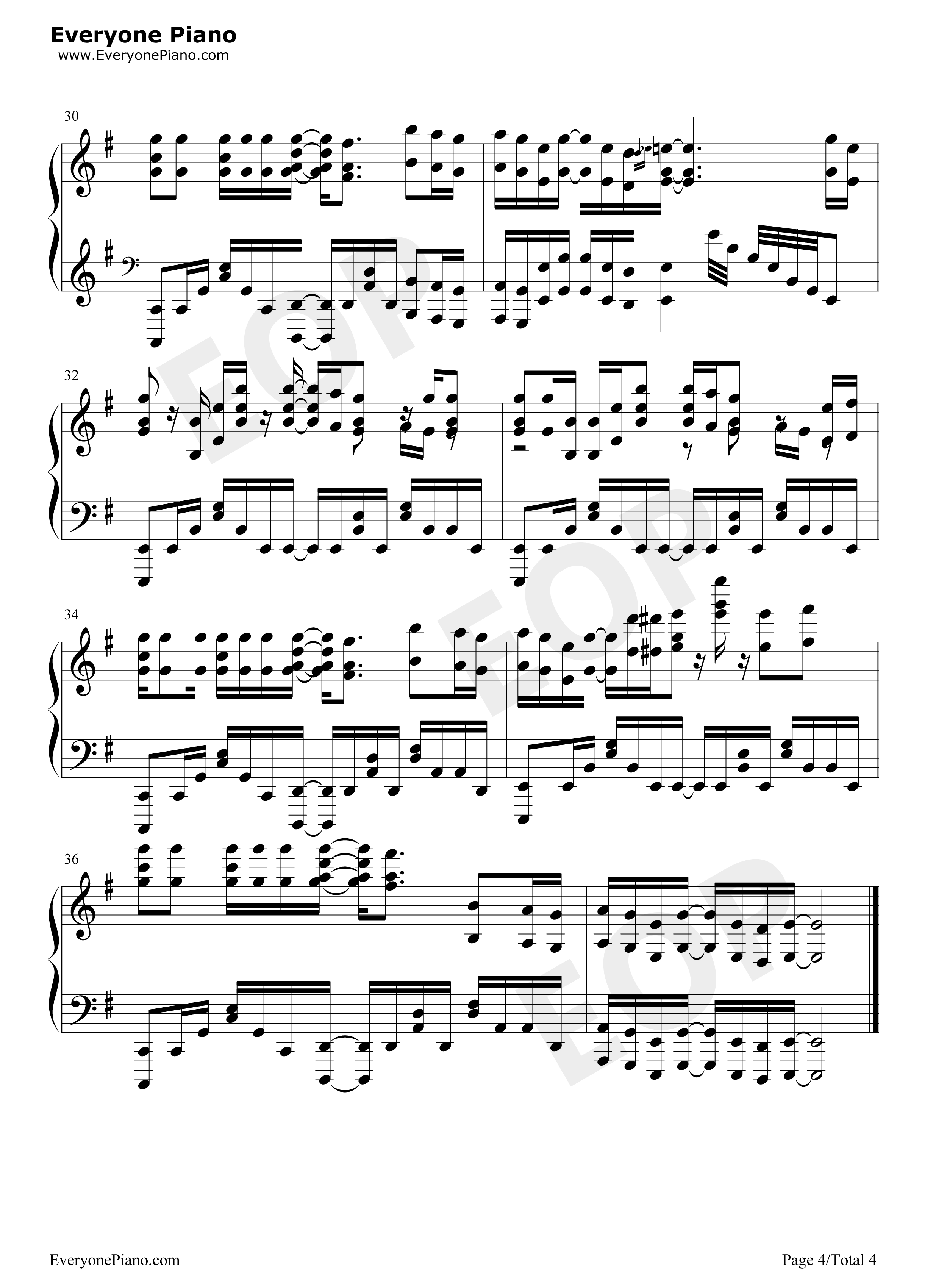 Touch_Off钢琴谱_UVERworld