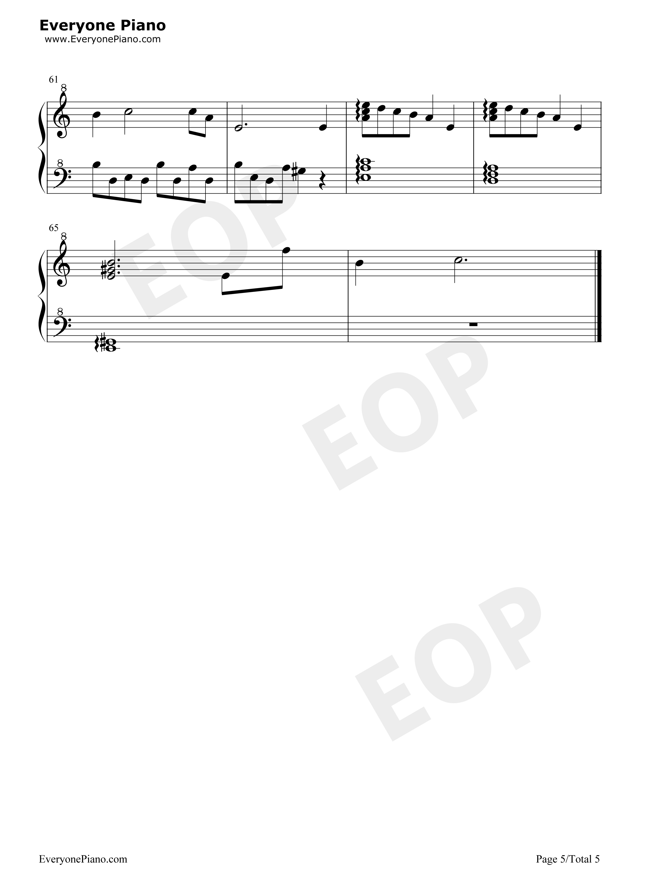 Princess_Of_The_Moon钢琴谱_班得瑞