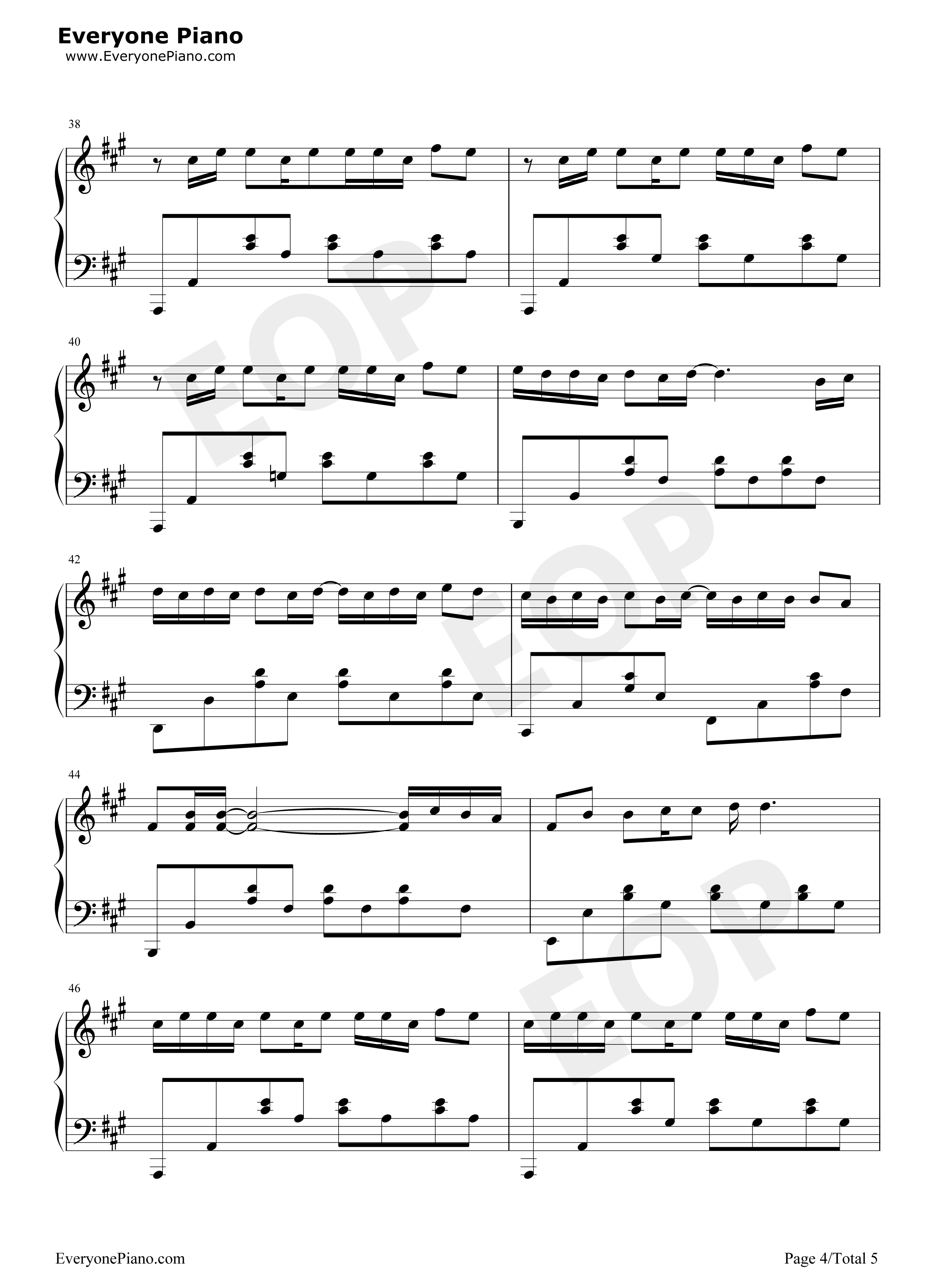 昨日青空钢琴谱_尤长靖