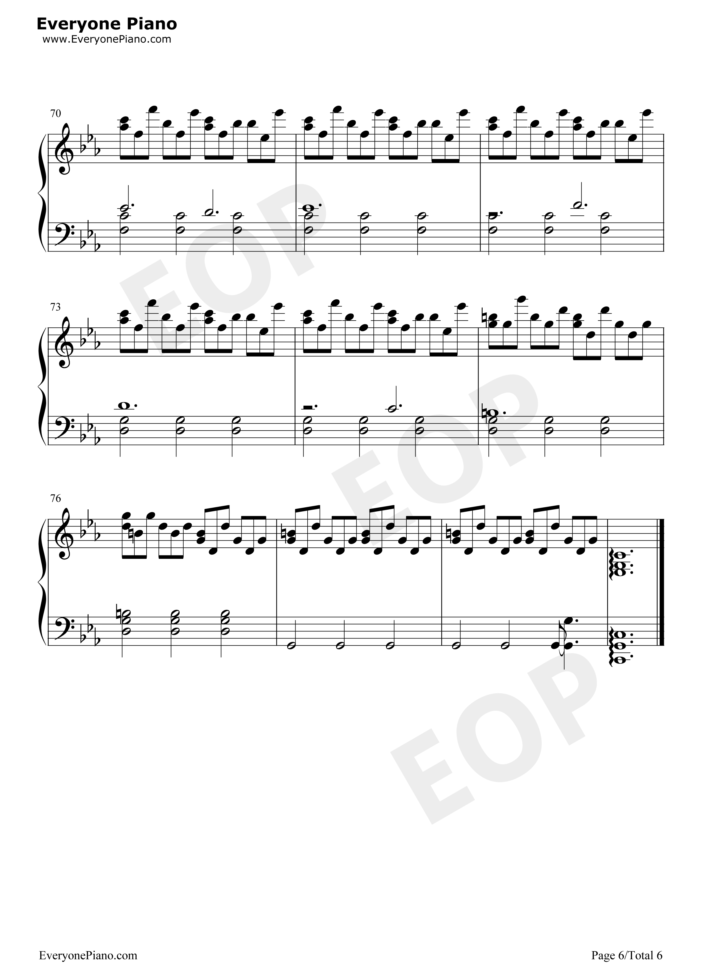 City_of_Tears钢琴谱_Christopher_Larkin