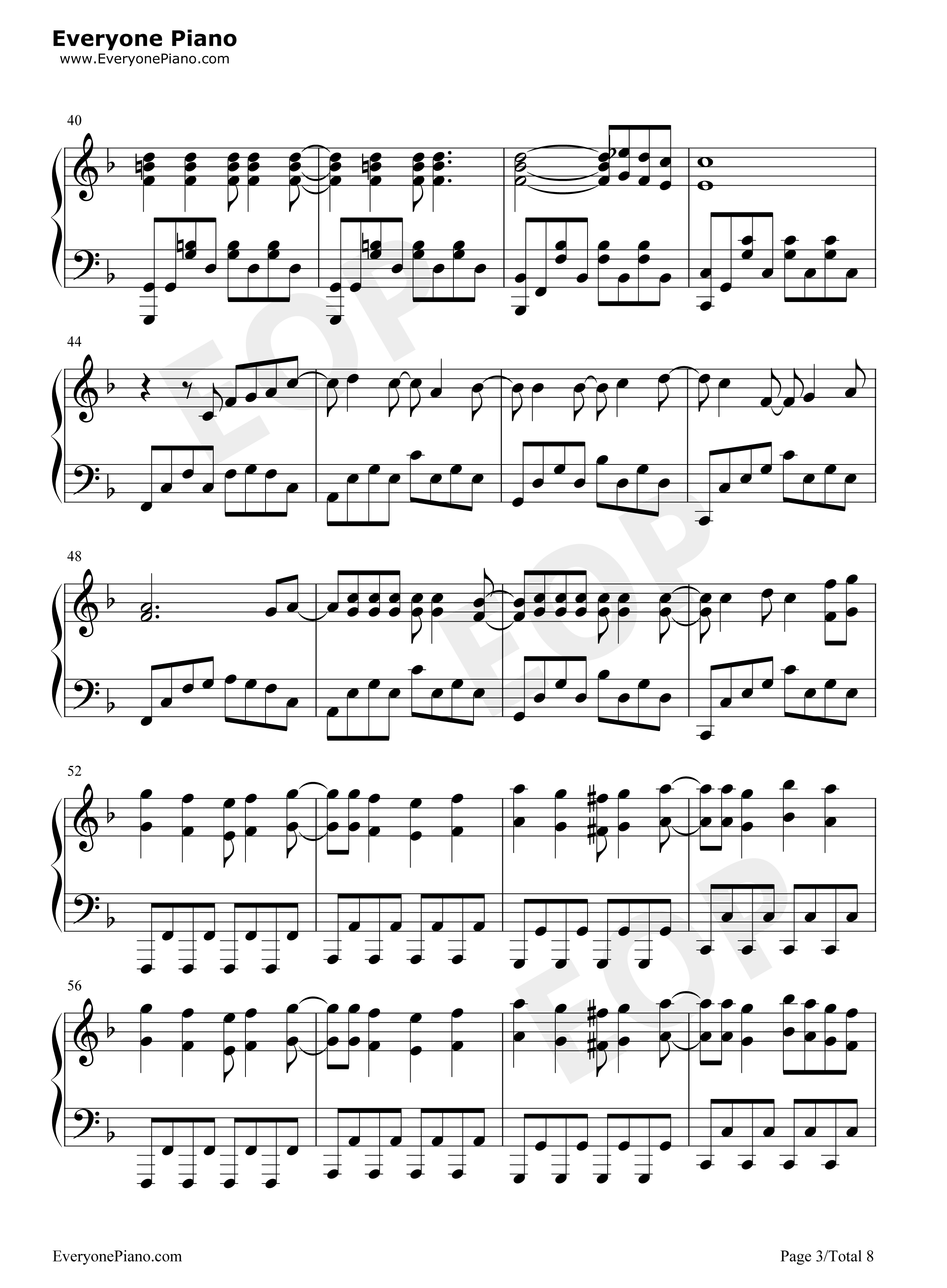 100万年の幸せ钢琴谱_桑田佳祐