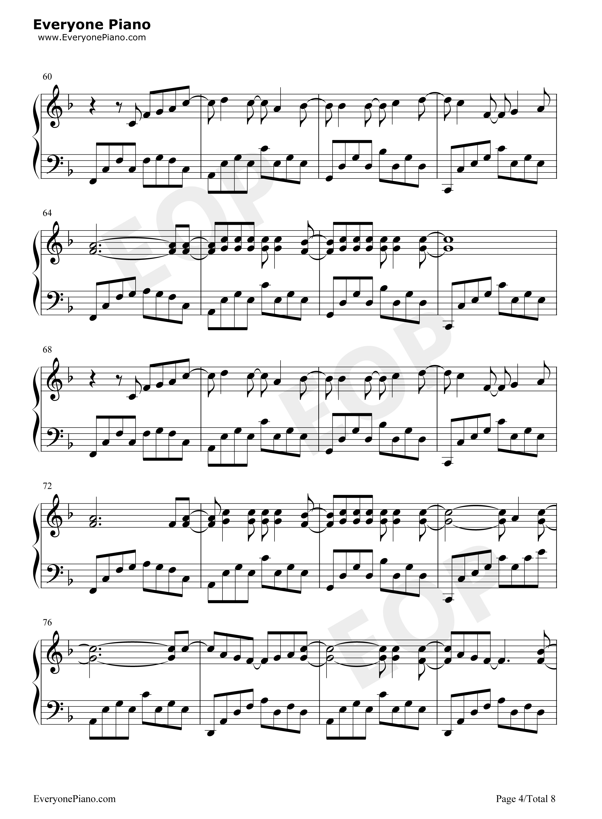 100万年の幸せ钢琴谱_桑田佳祐