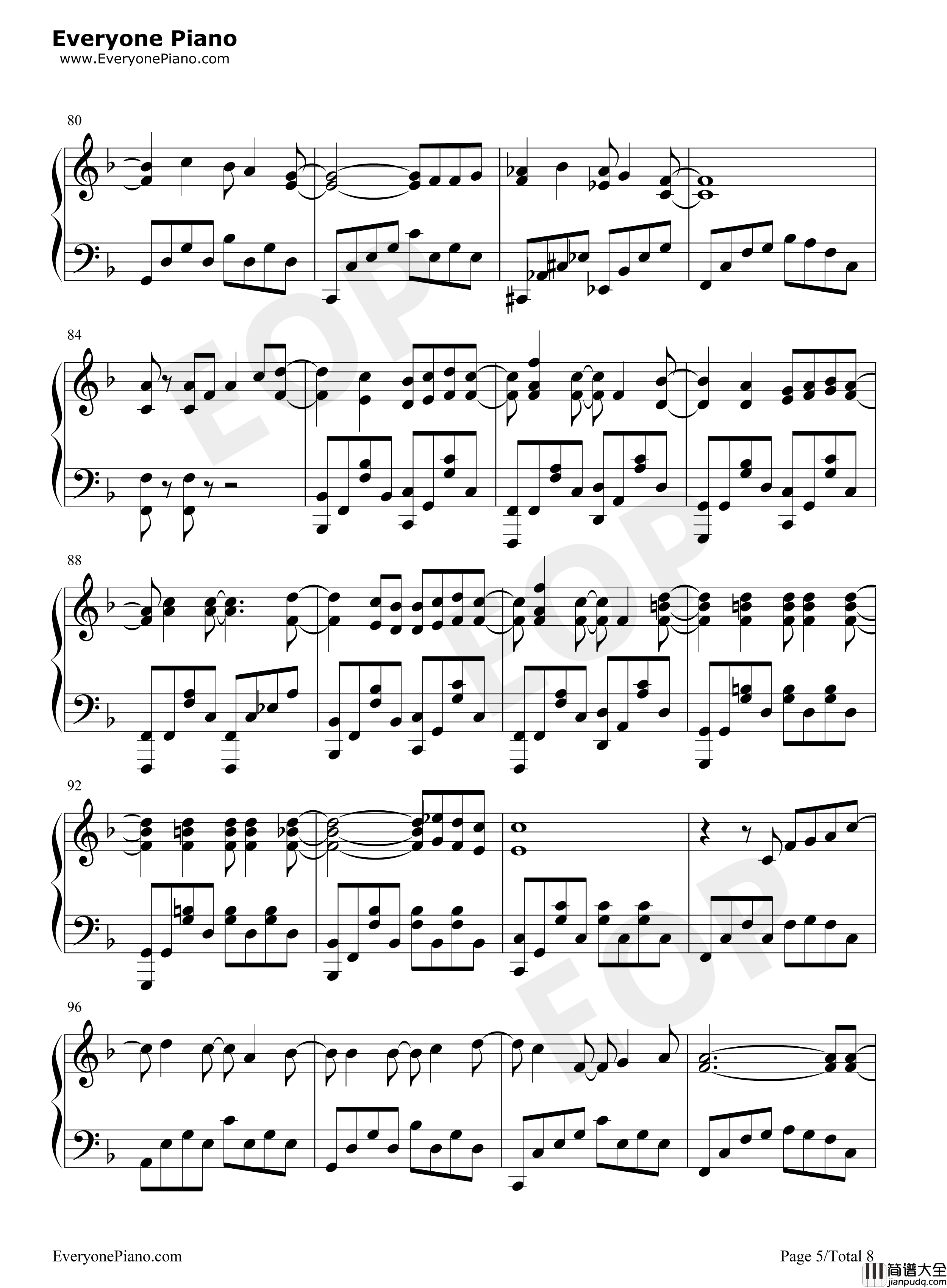 100万年の幸せ钢琴谱_桑田佳祐