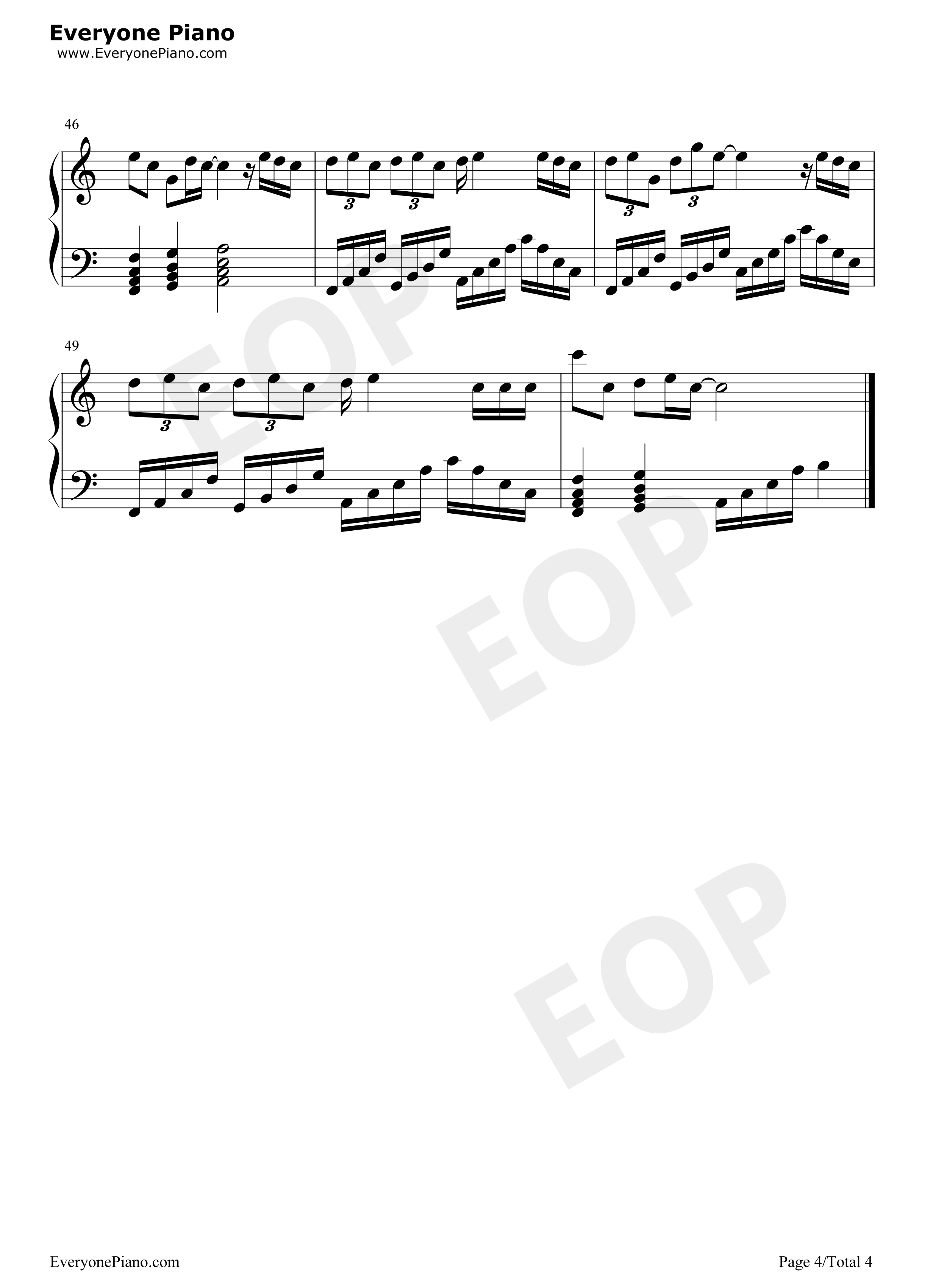 第一次告白钢琴谱_TFBOYS