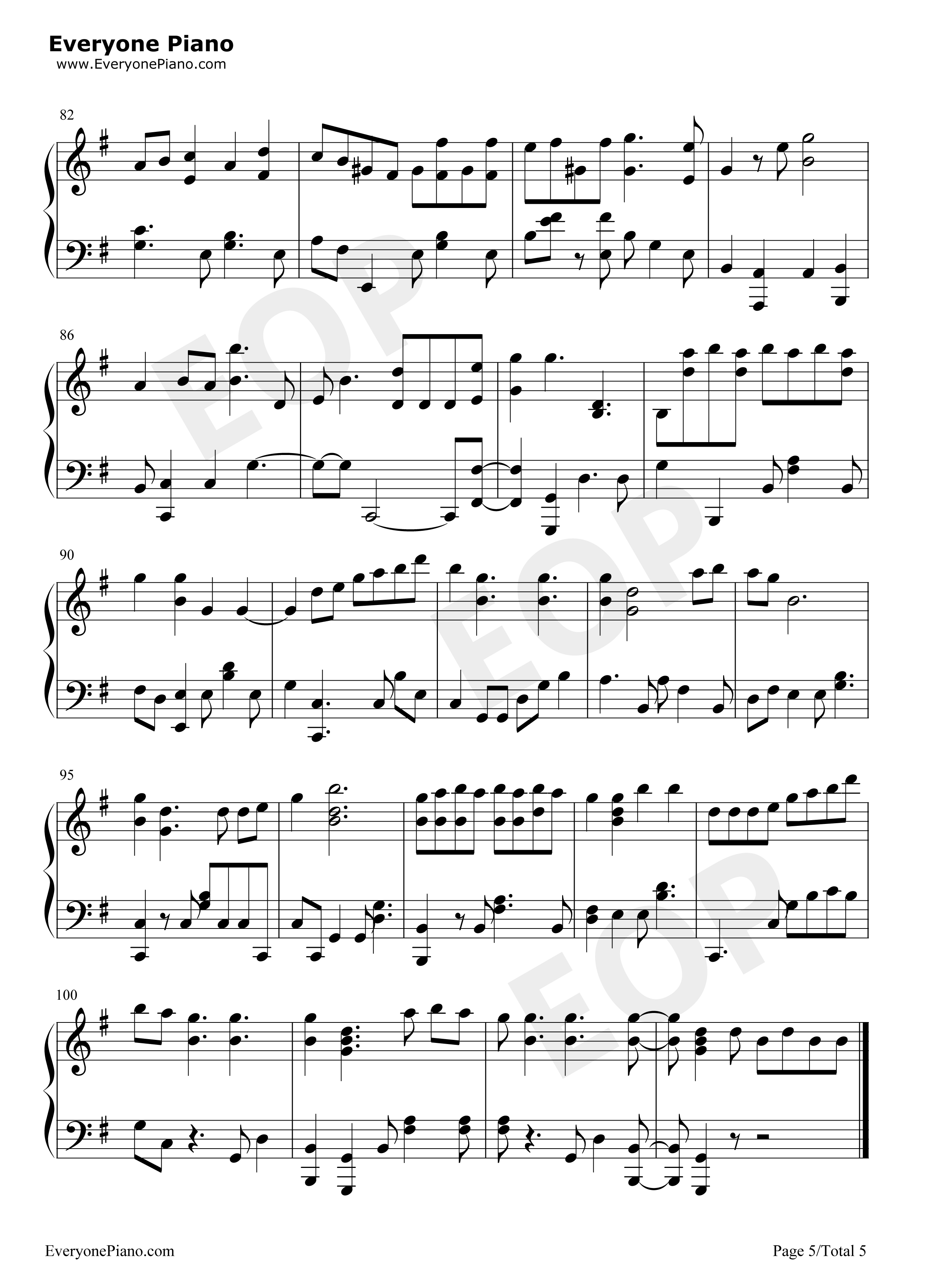 BBIBBI钢琴谱_IU_李知恩