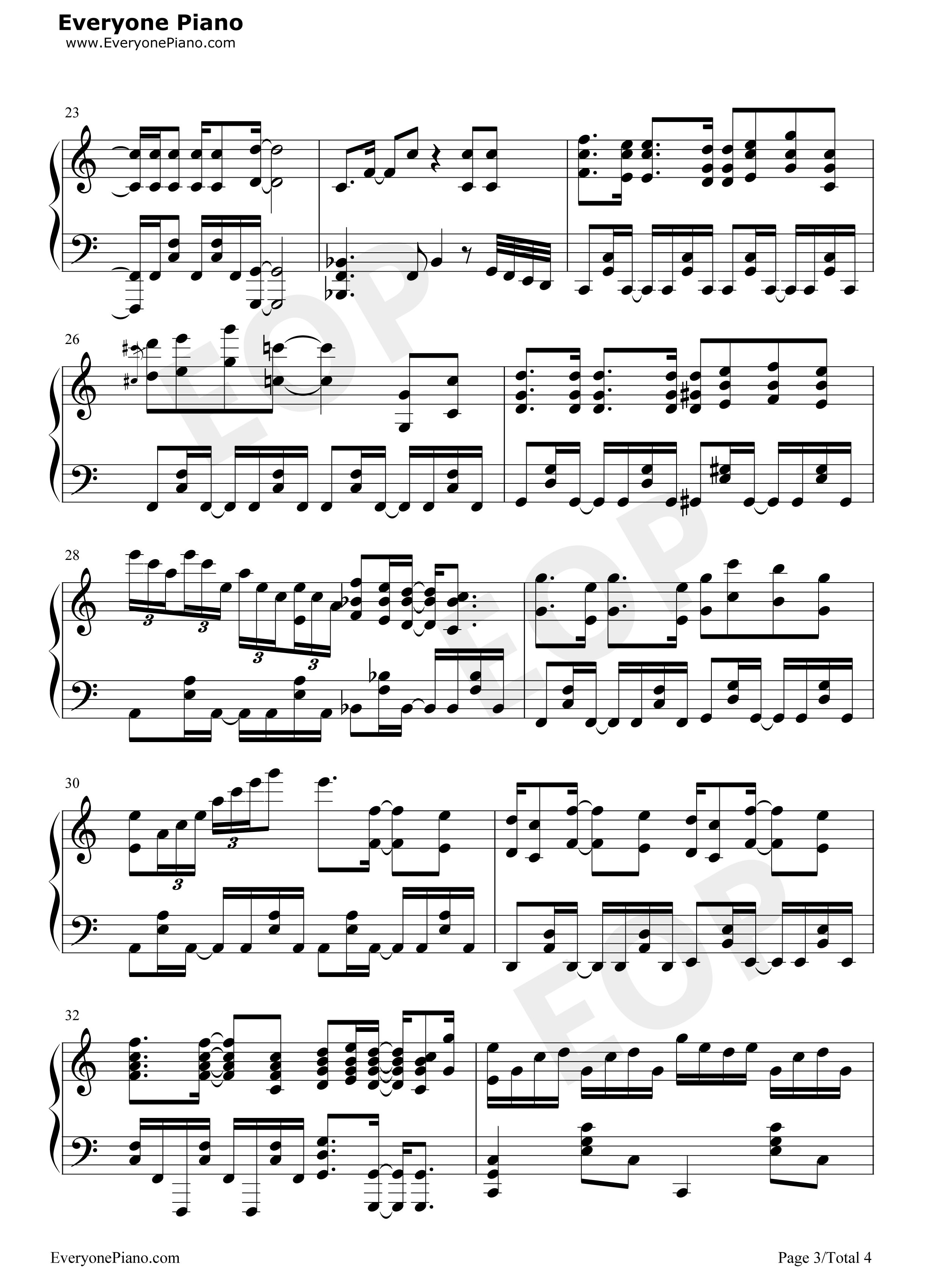 Good_Morning_World钢琴谱_Burnout_Syndromes