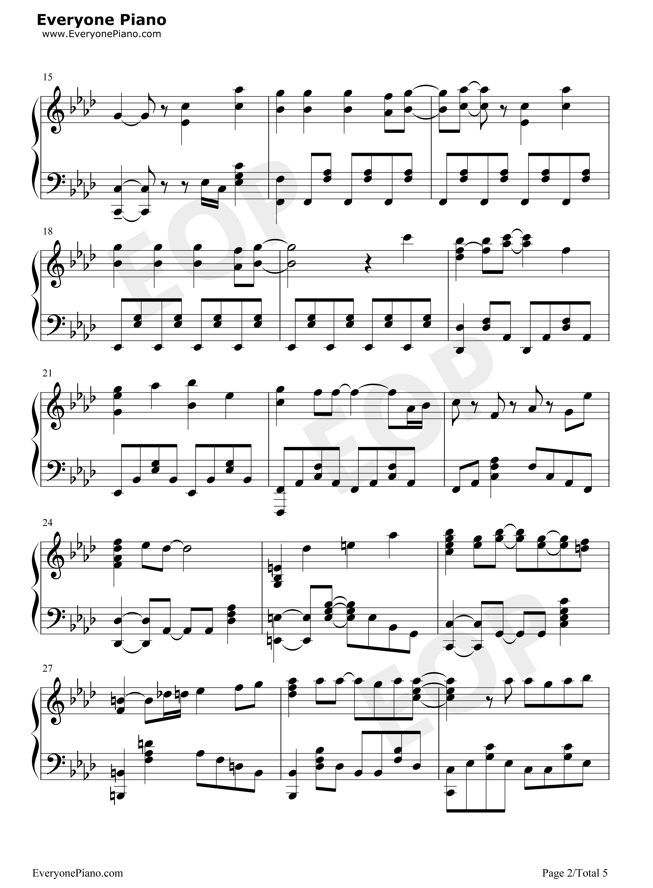 月を追う真夜中钢琴谱_蓝井艾露