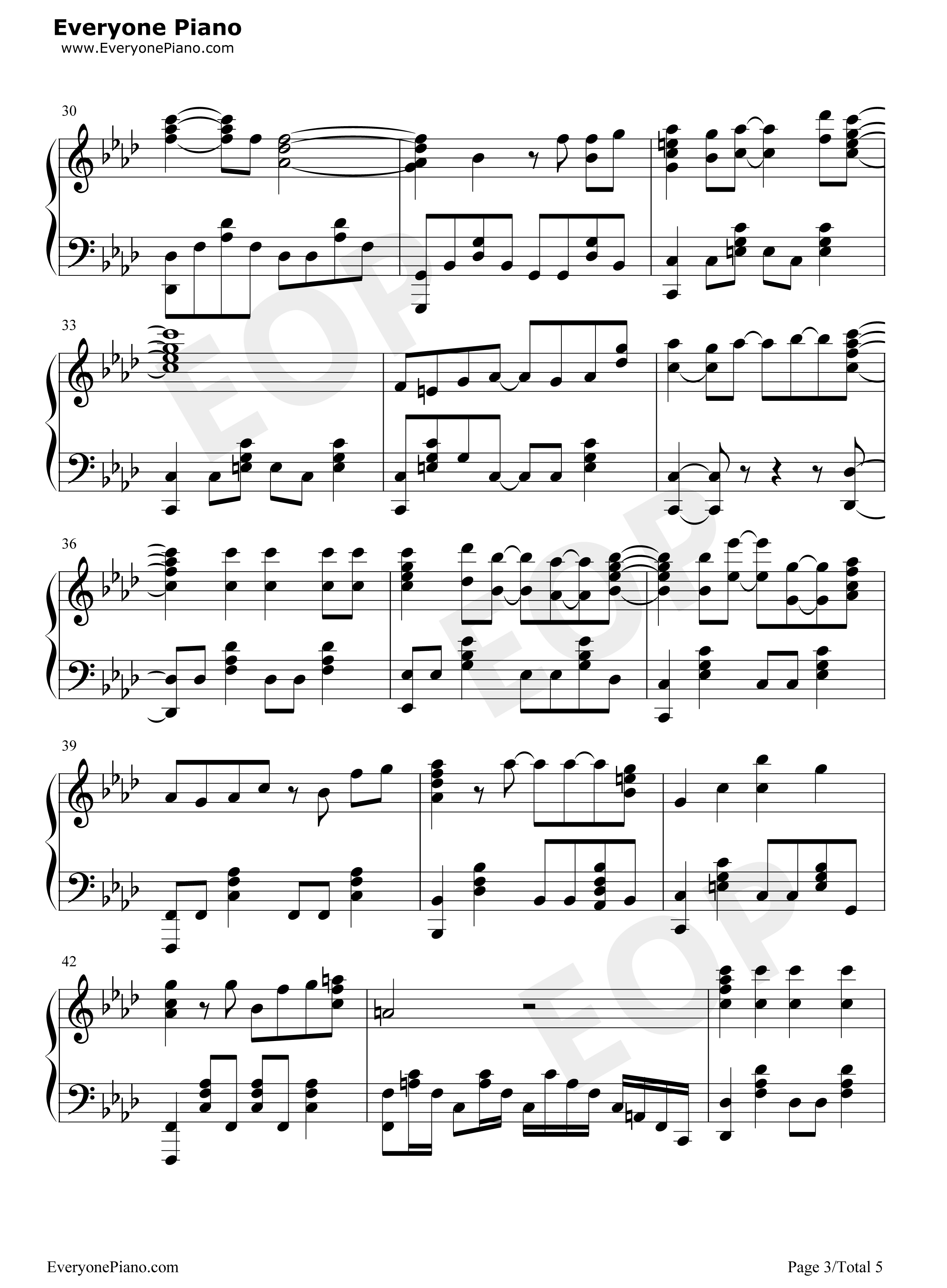 月を追う真夜中钢琴谱_蓝井艾露