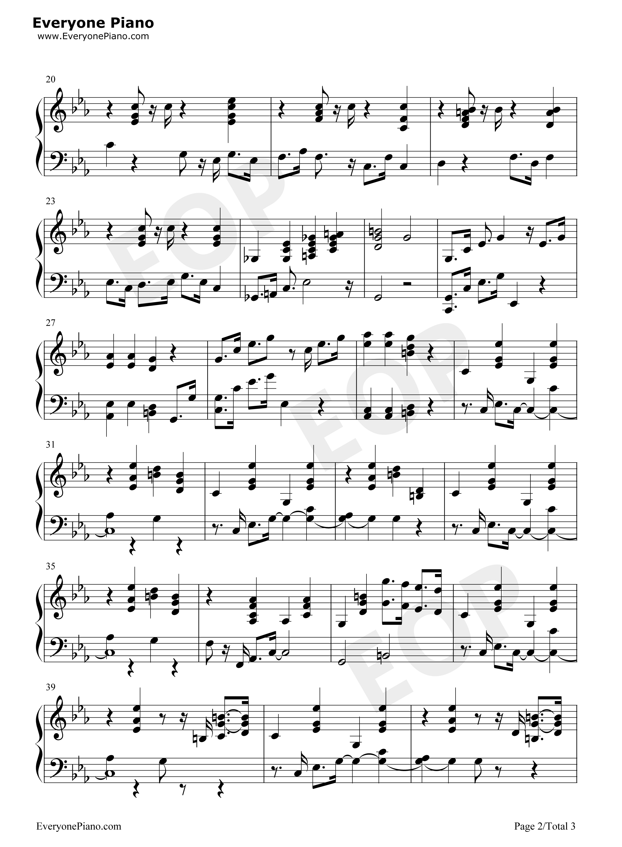 予兆のカッパー钢琴谱_桥本由香利