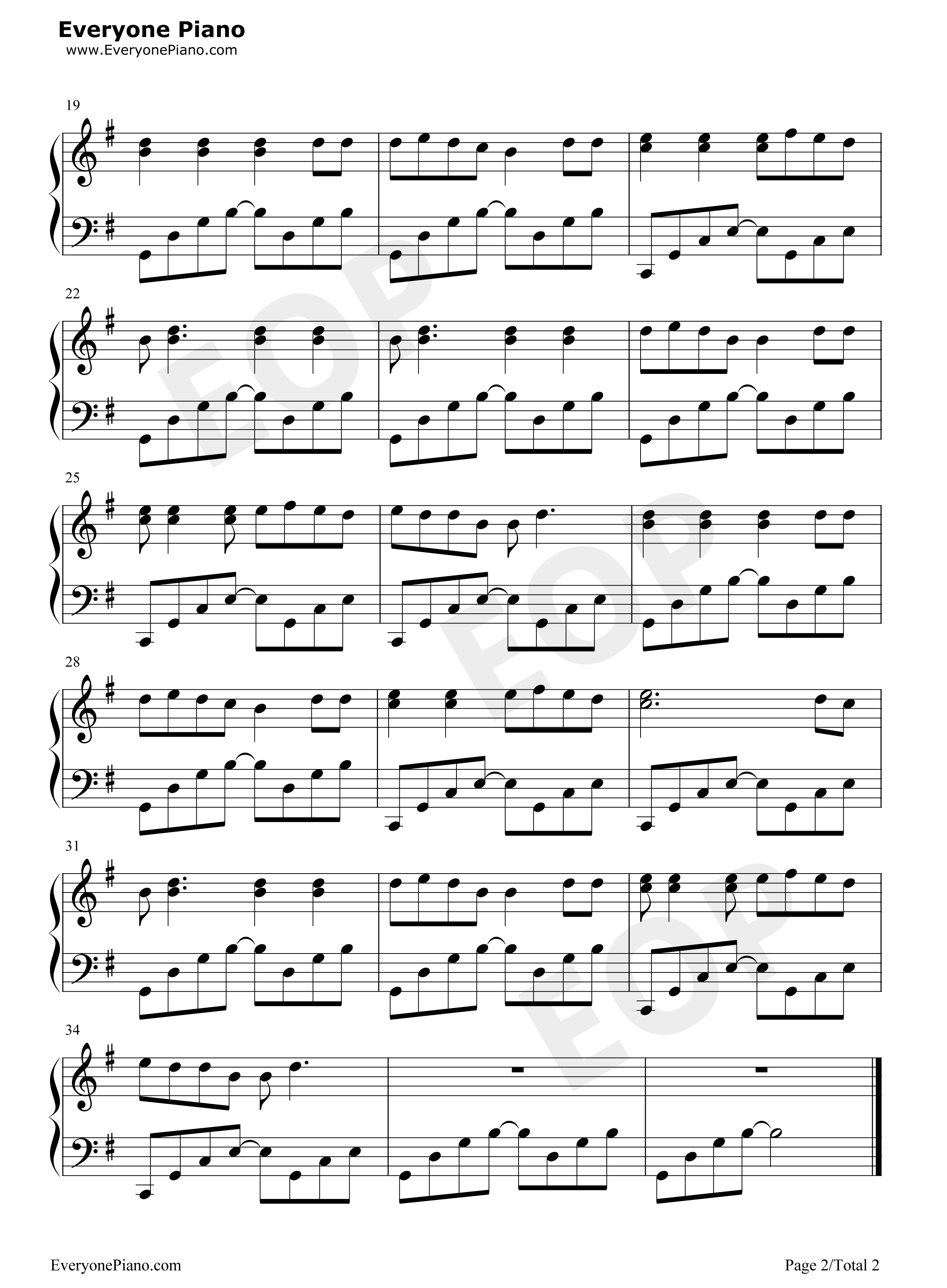 哪吒钢琴谱_GAI_大痒痒