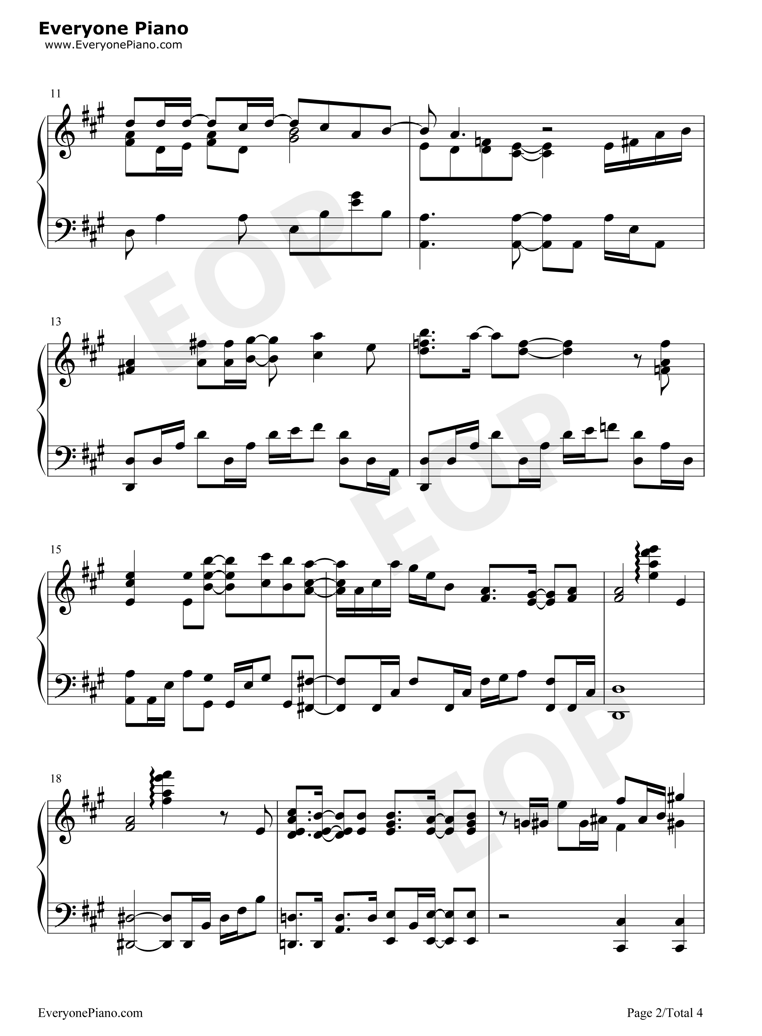 小さな想い钢琴谱_高桥李依