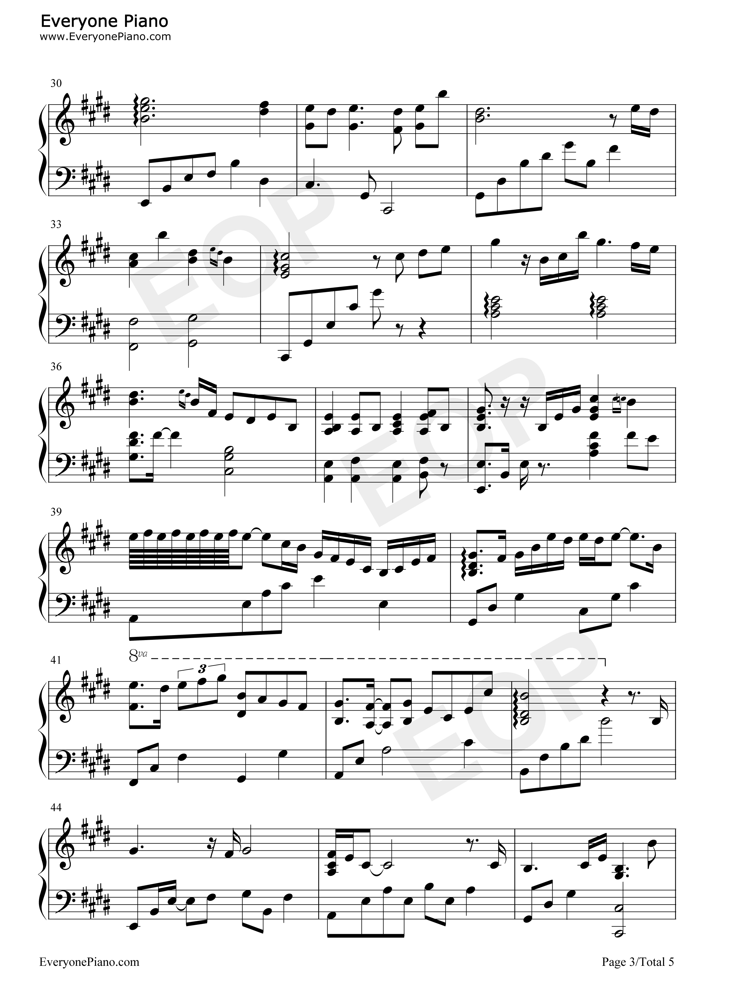 意难平钢琴谱_银临