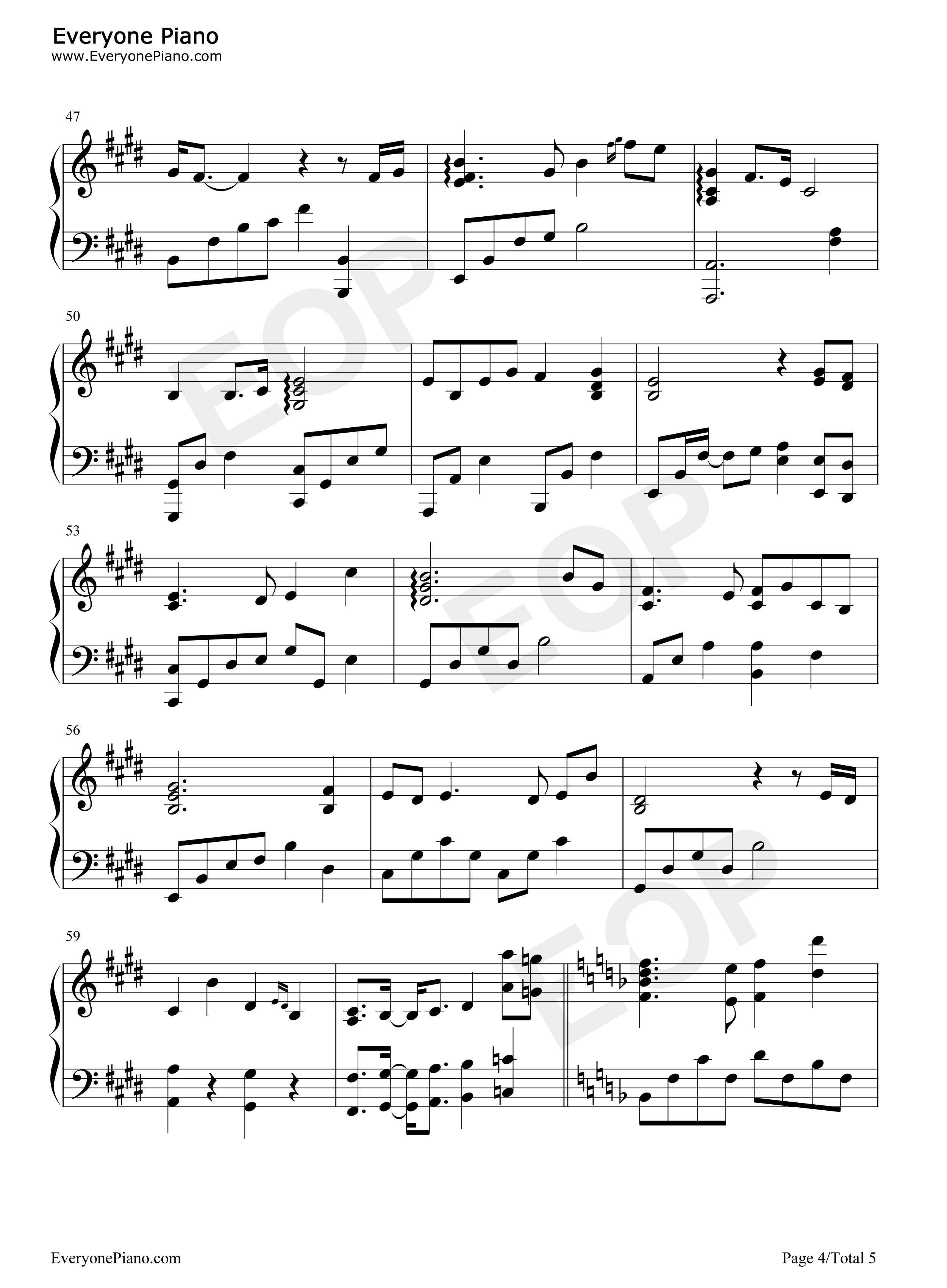 意难平钢琴谱_银临