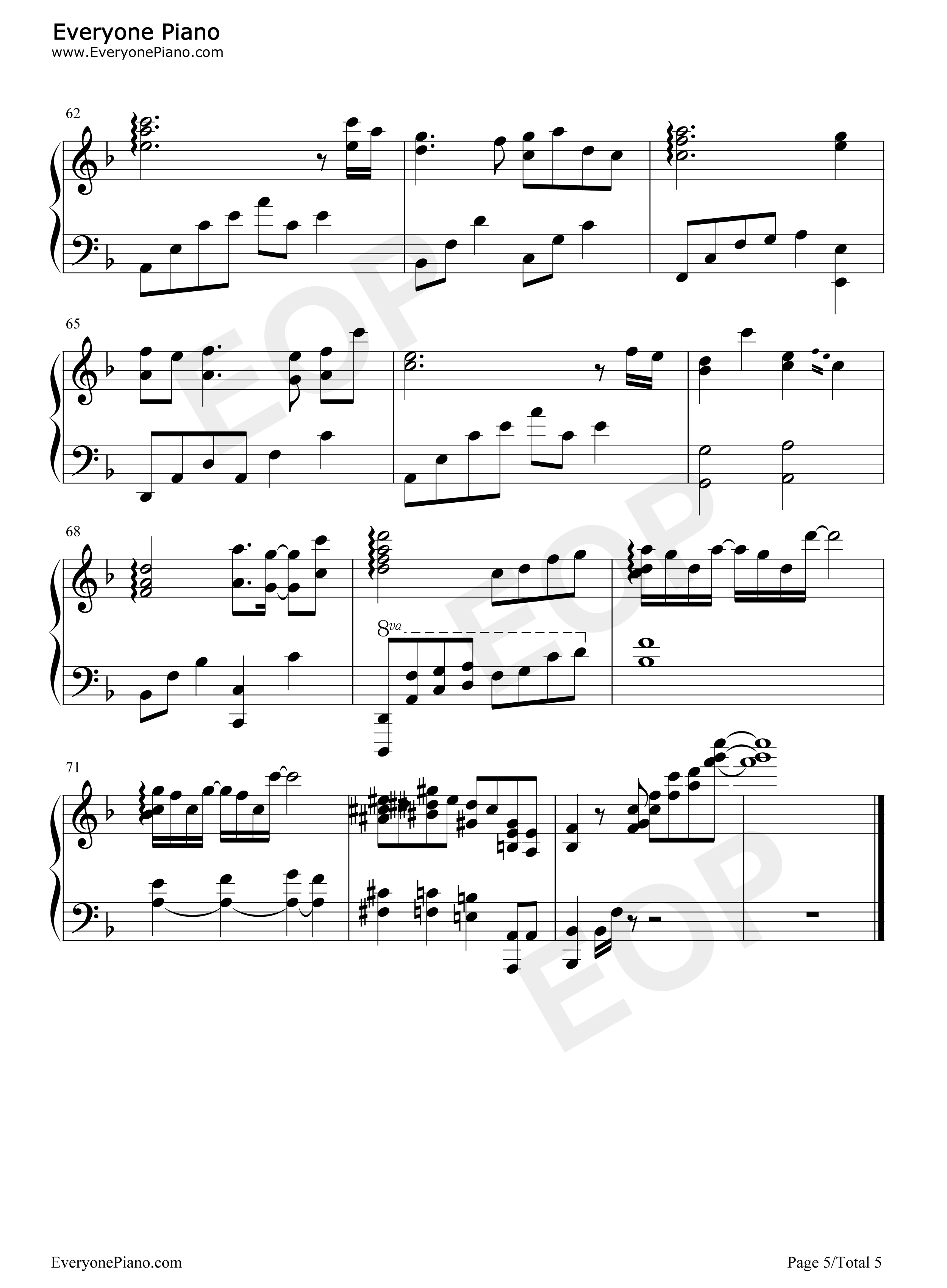 意难平钢琴谱_银临