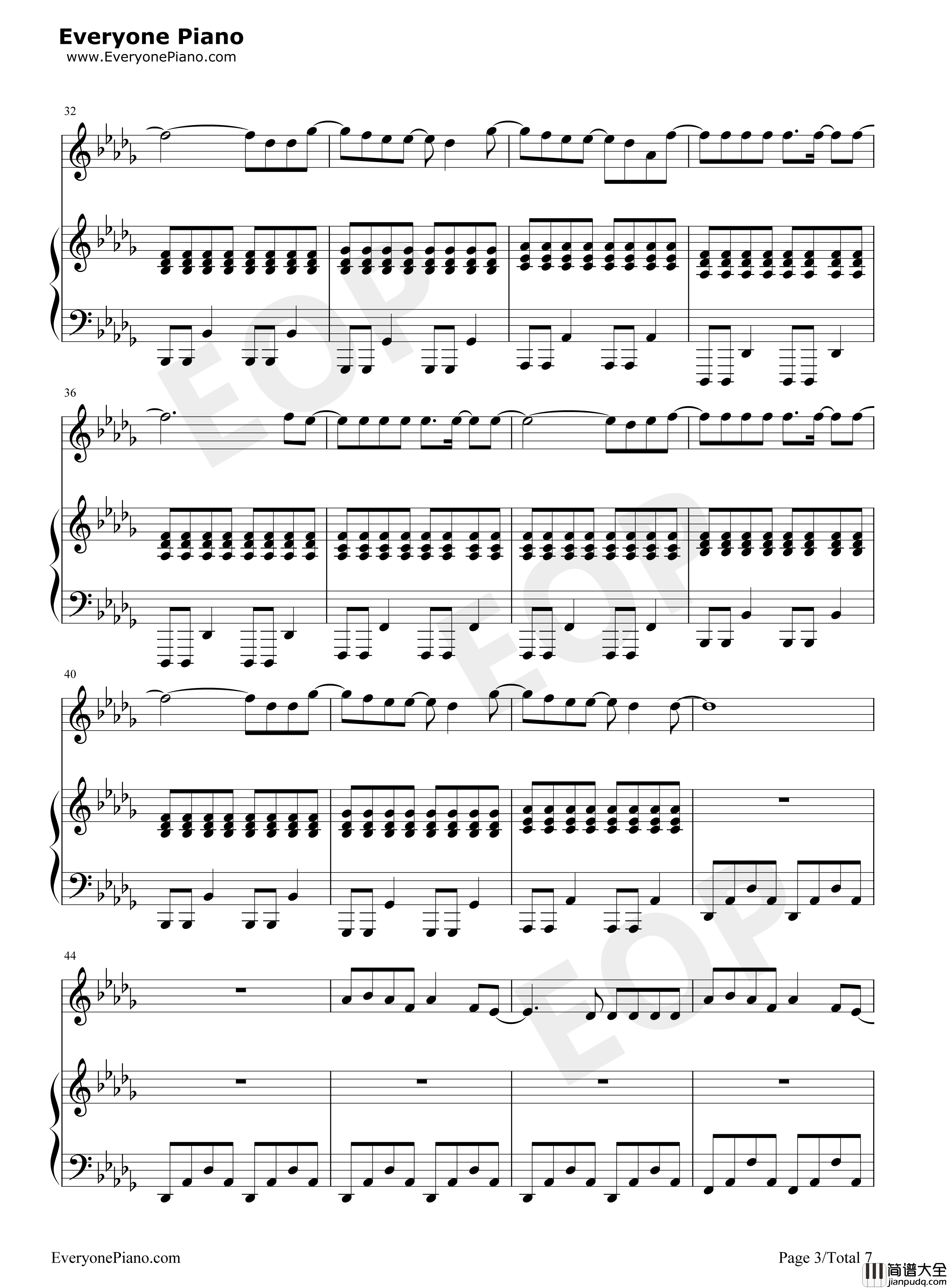 Tough钢琴谱_Lewis_Capaldi