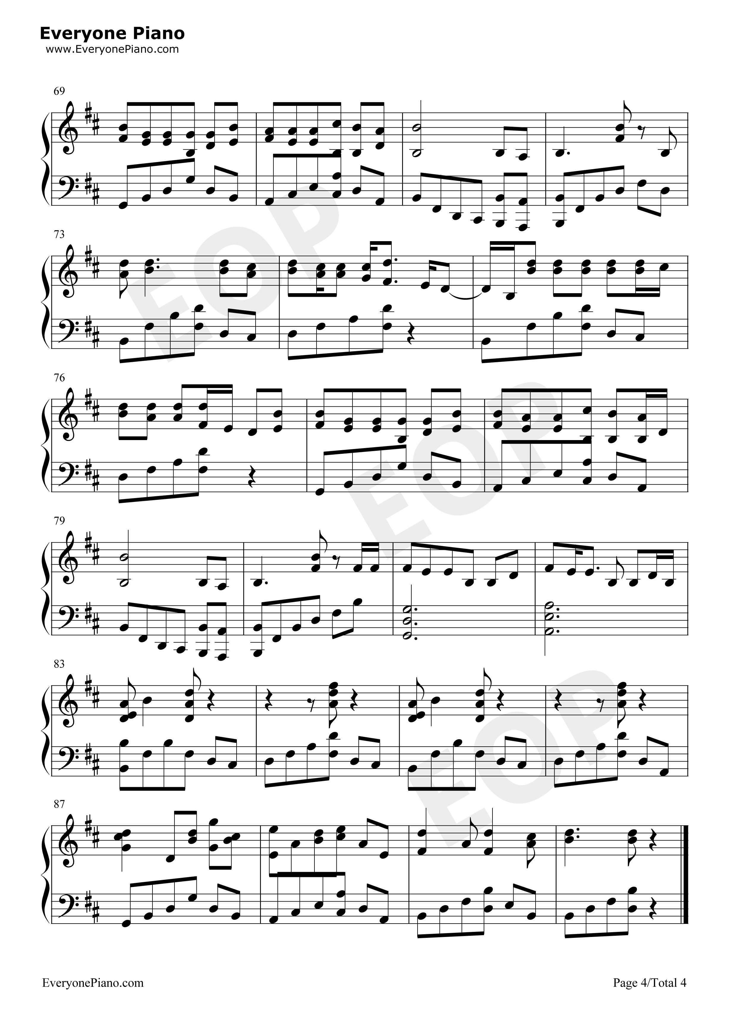 Not_20_Anymore钢琴谱_Bebe_Rexha