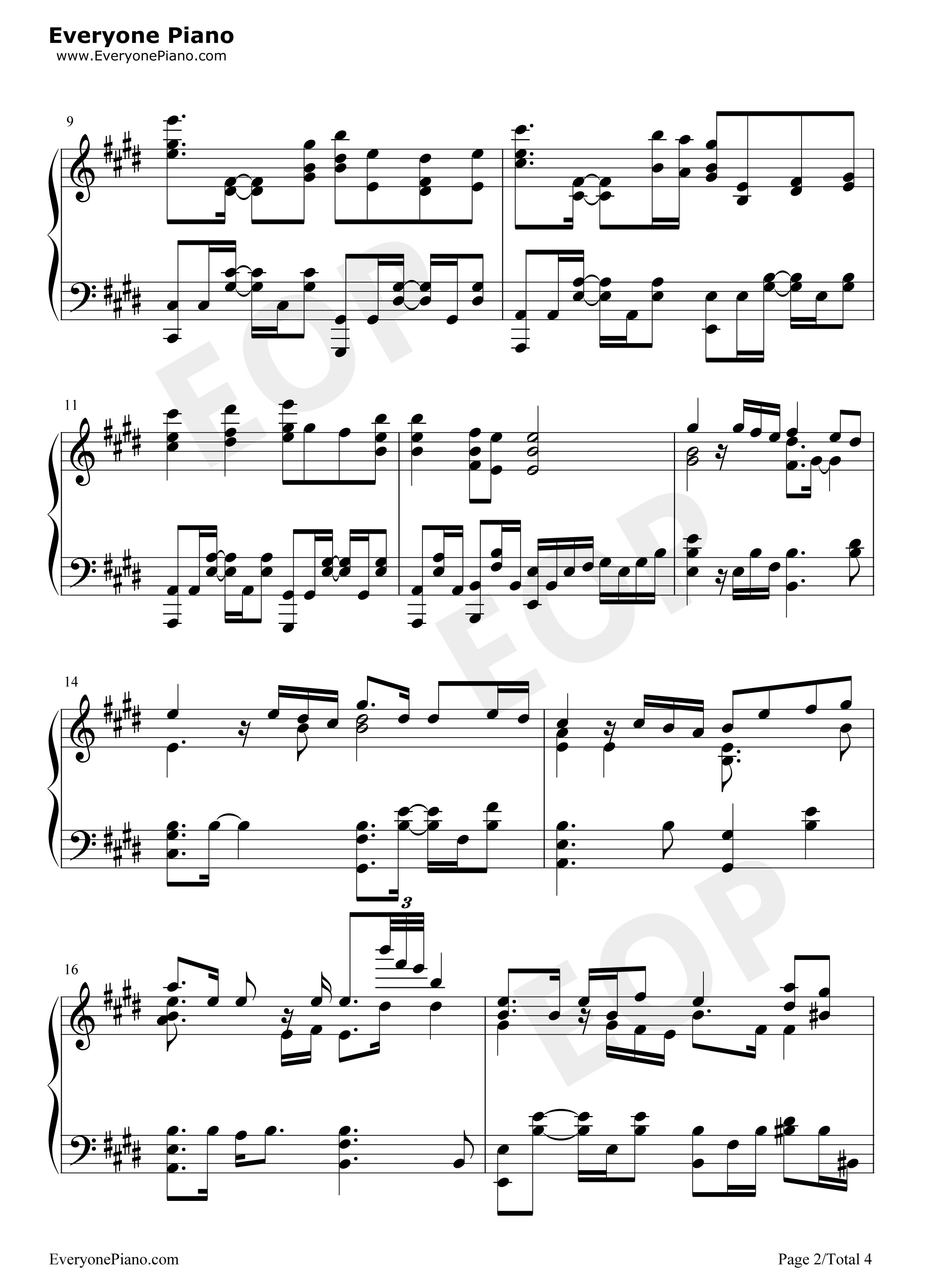 乙女どもよ钢琴谱_CHiCO_with_HoneyWorks