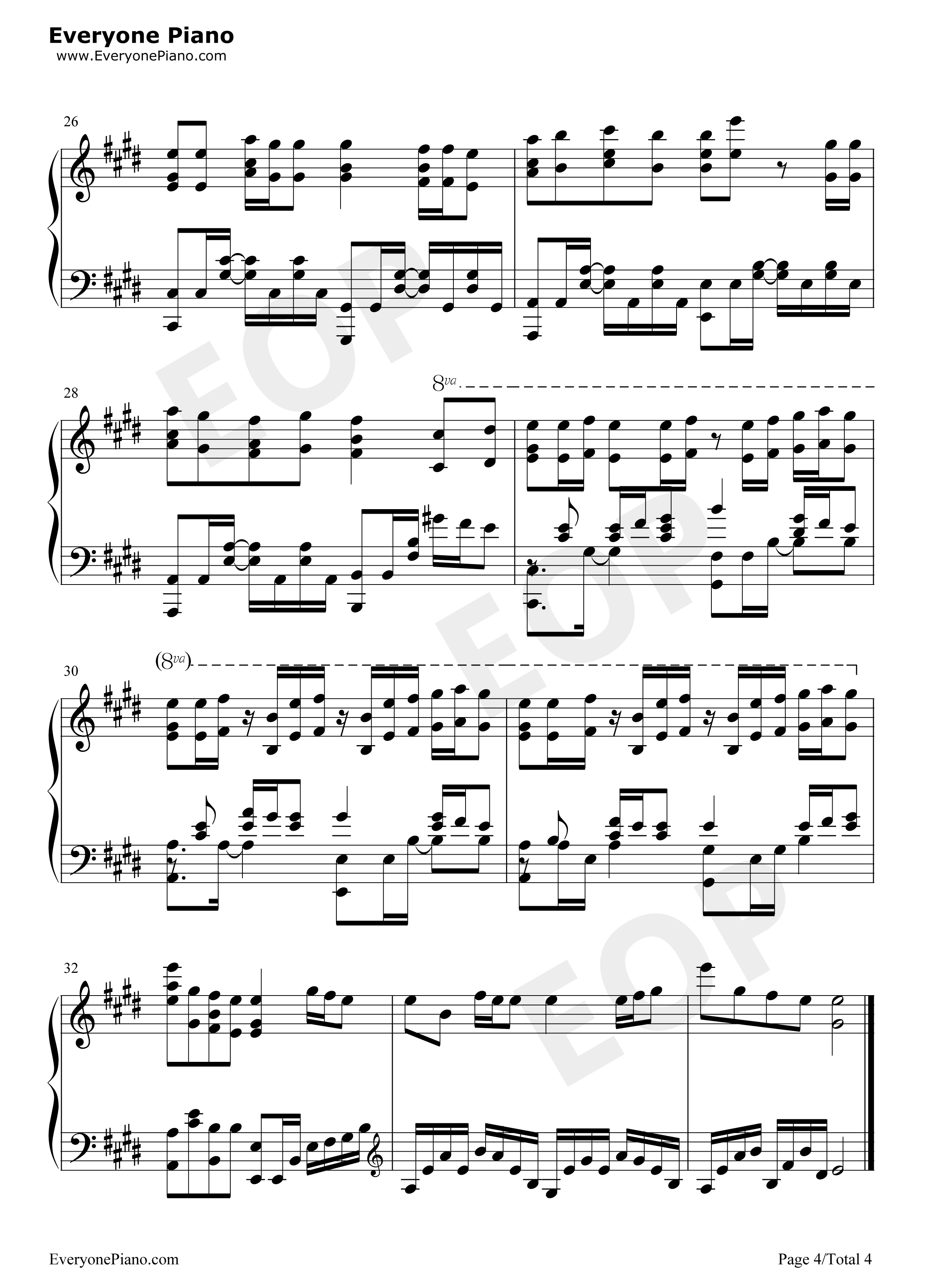 乙女どもよ钢琴谱_CHiCO_with_HoneyWorks