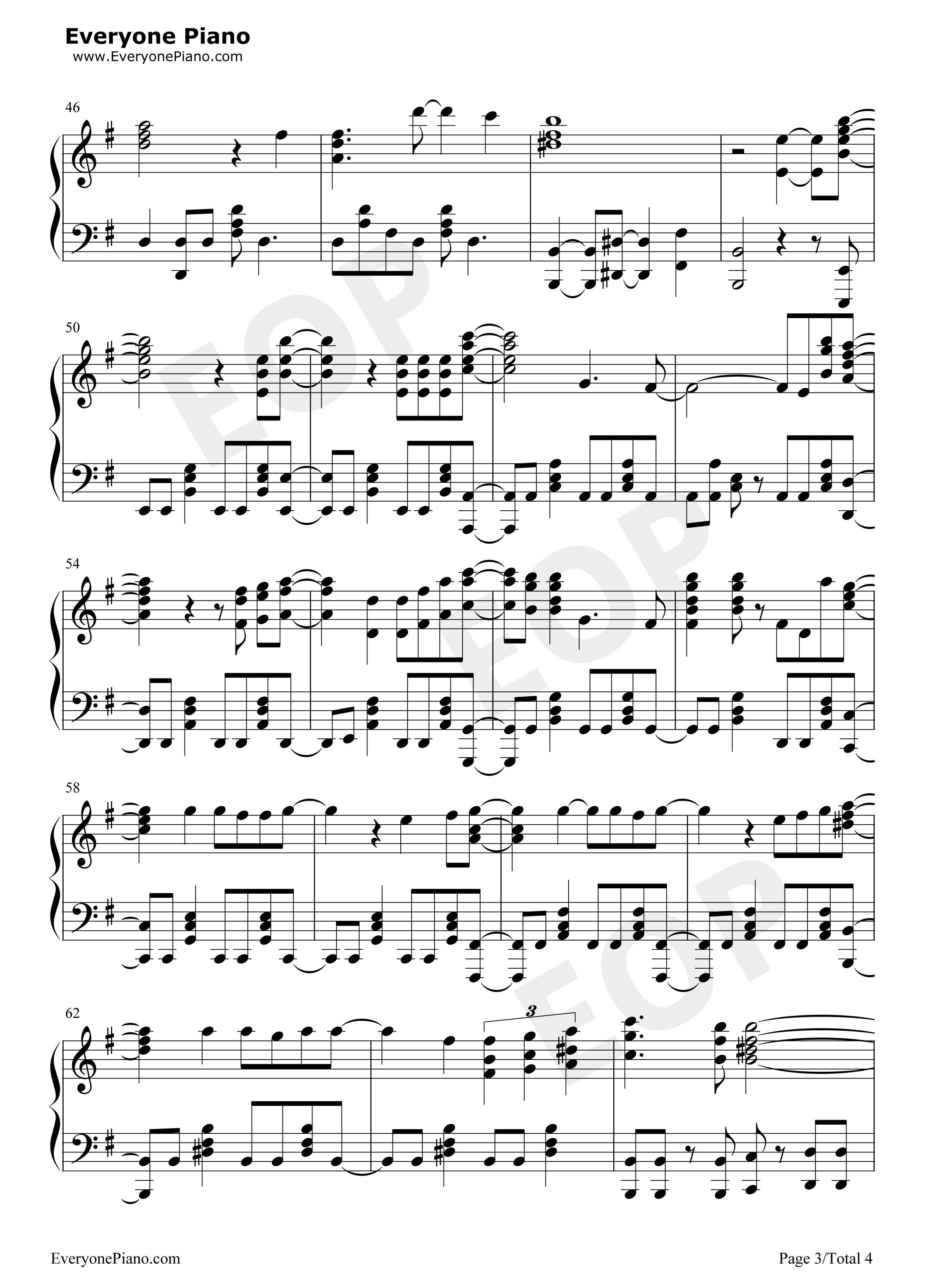 Connected钢琴谱_吉冈茉祐