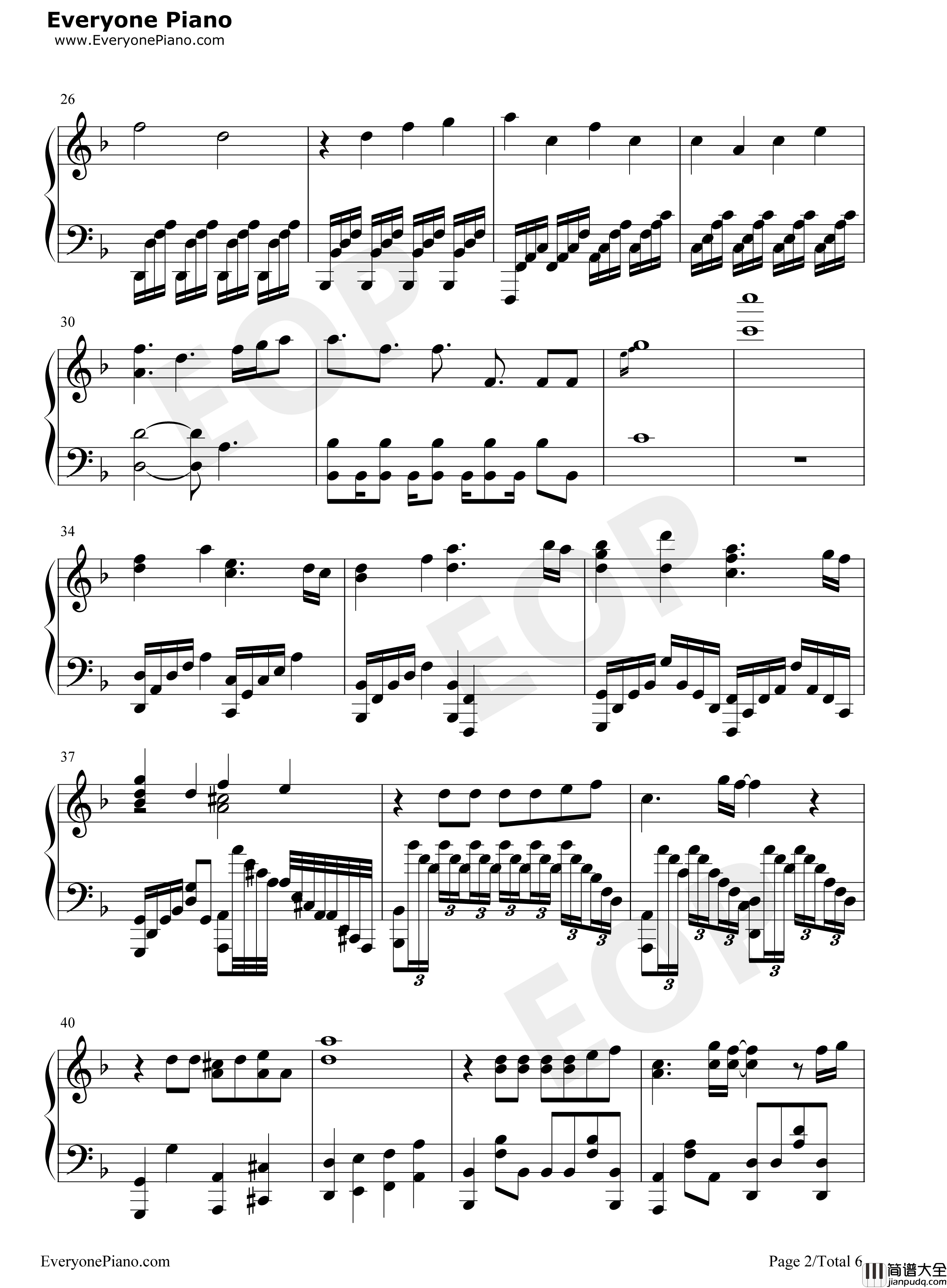 竈門炭治郎のうた钢琴谱_椎名豪_中川奈美