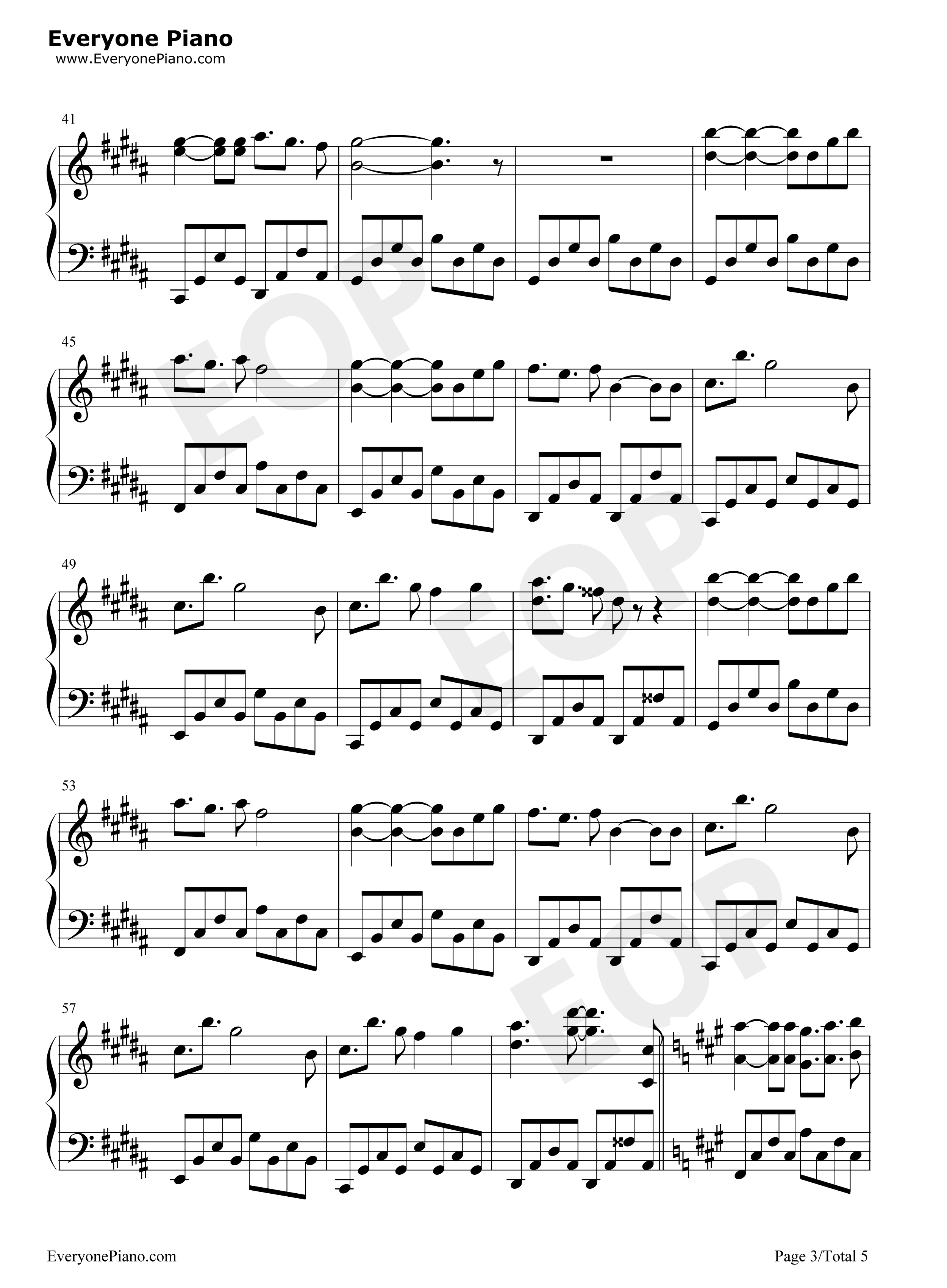 来自尘埃的光钢琴谱_蔡维泽