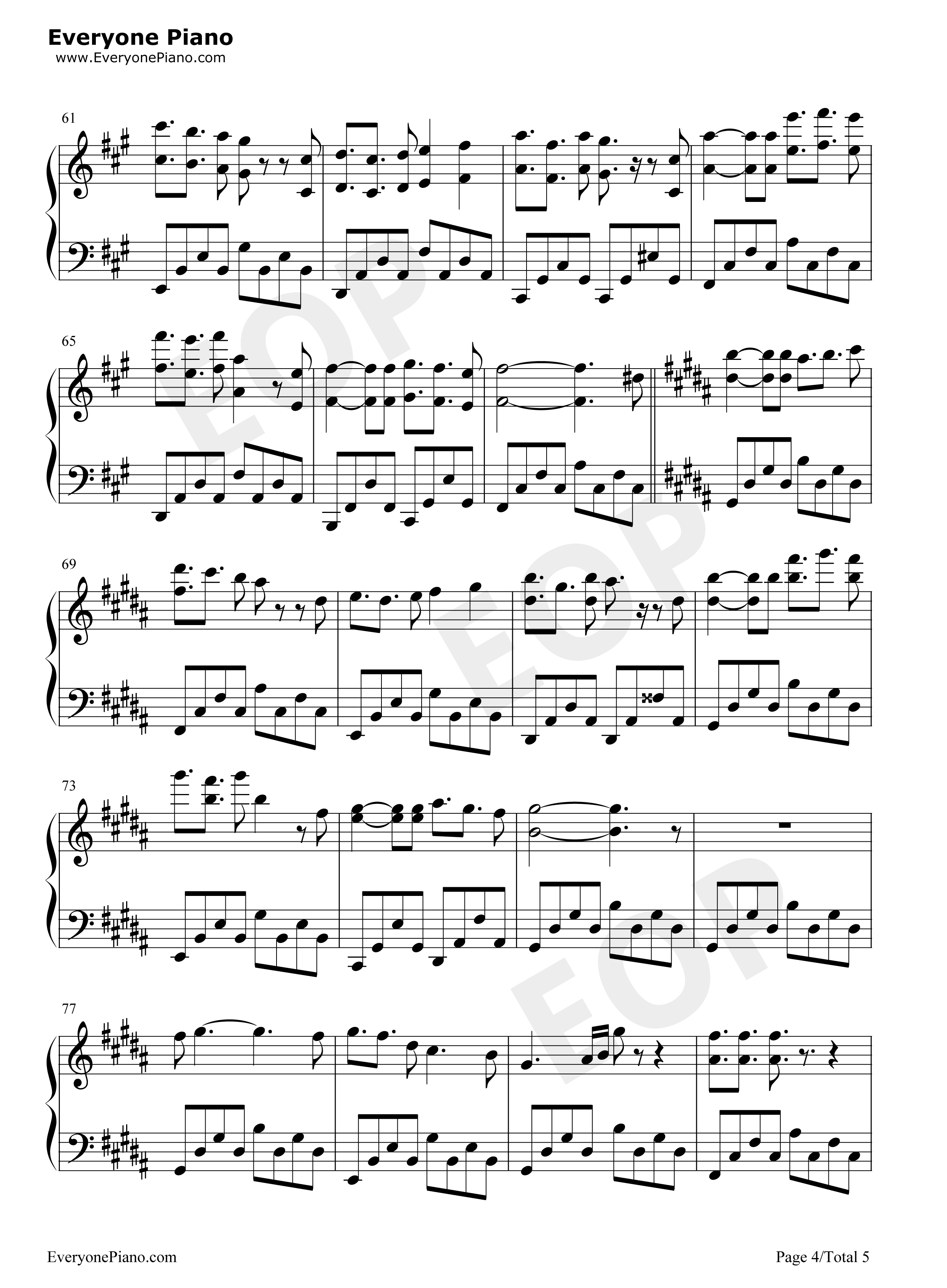 来自尘埃的光钢琴谱_蔡维泽