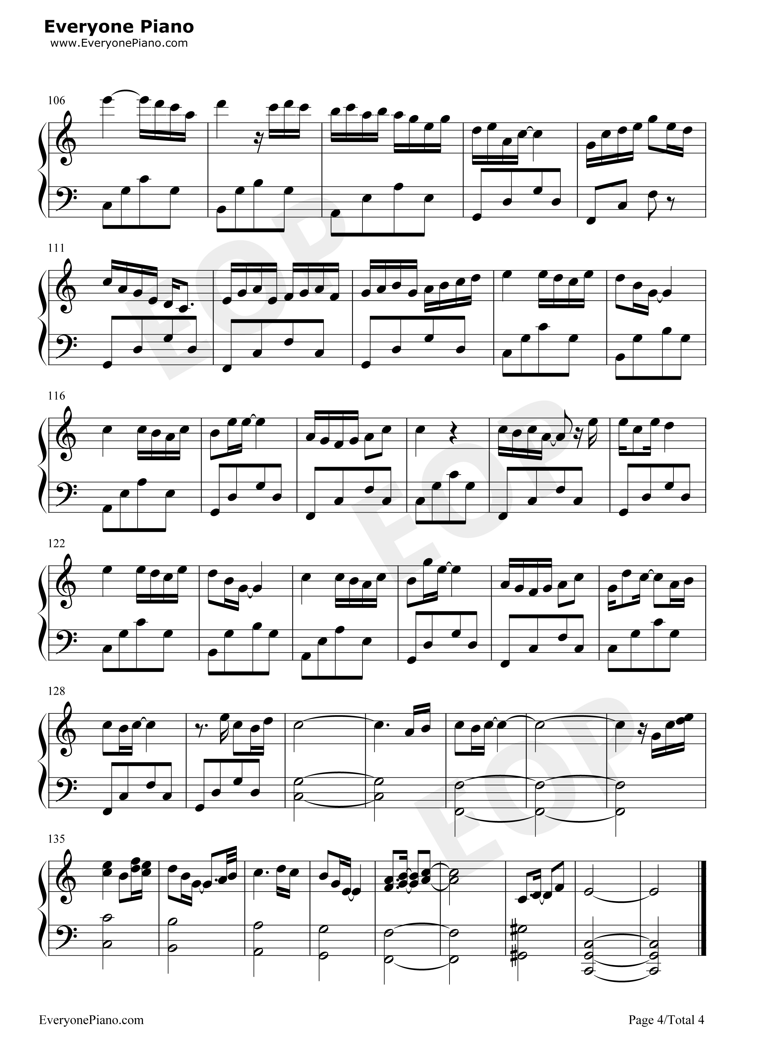 嘿你还好吗钢琴谱_钟汉良