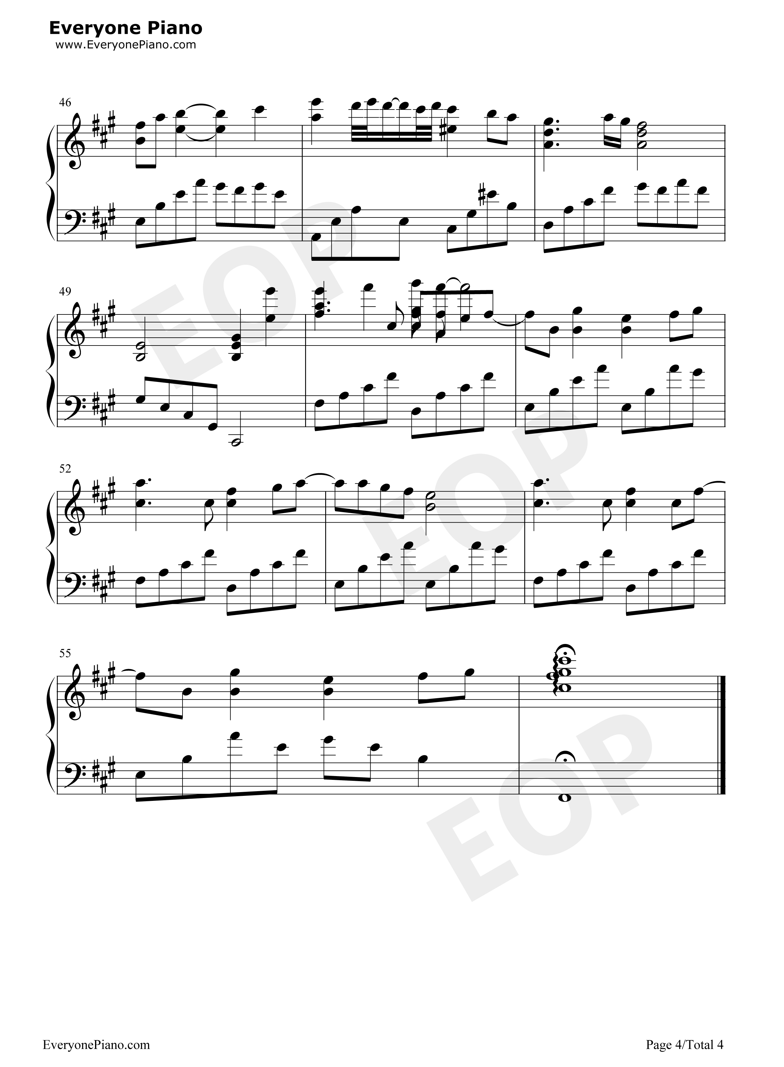 雲雀钢琴谱_ASCA