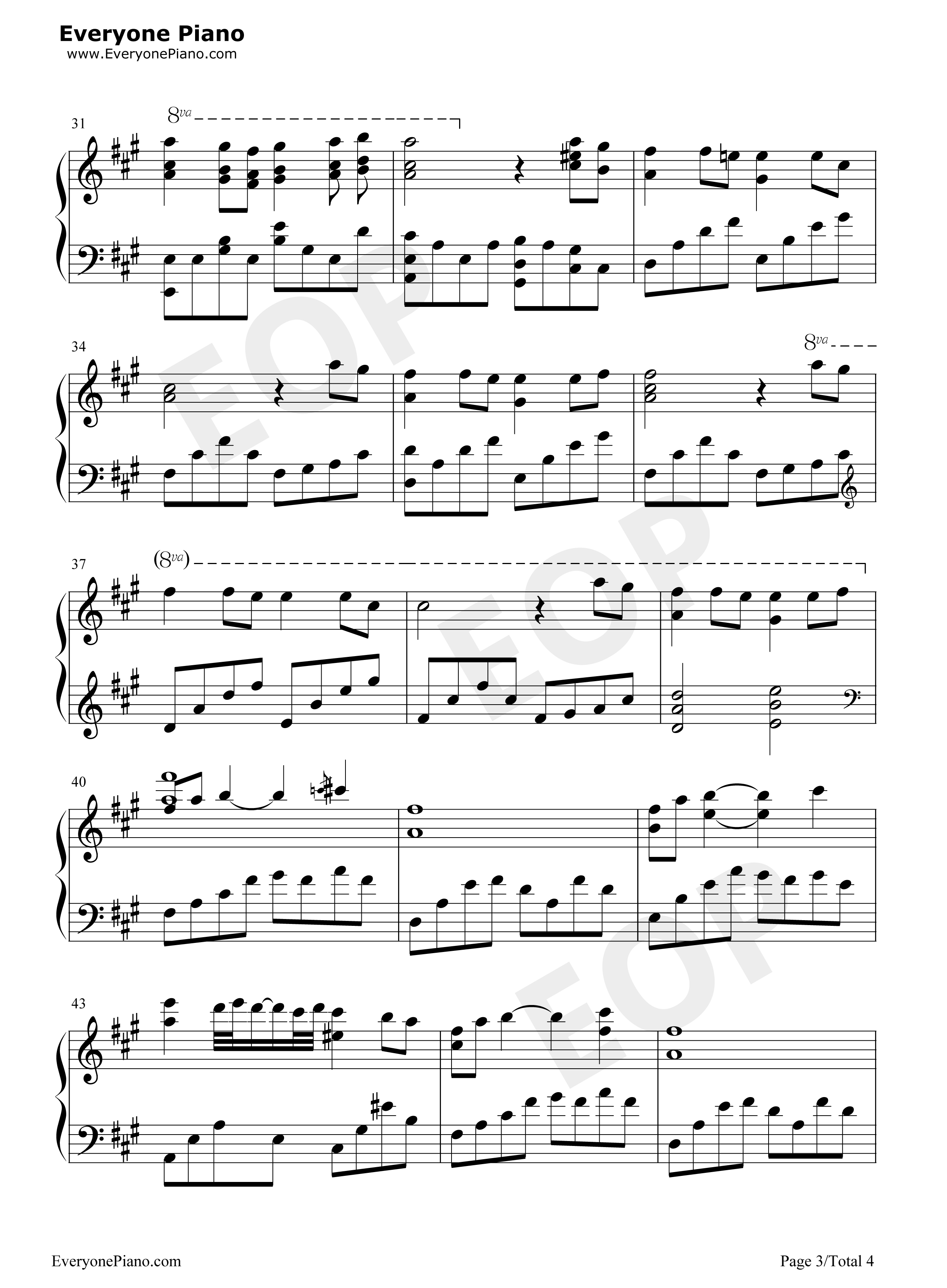 雲雀钢琴谱_ASCA