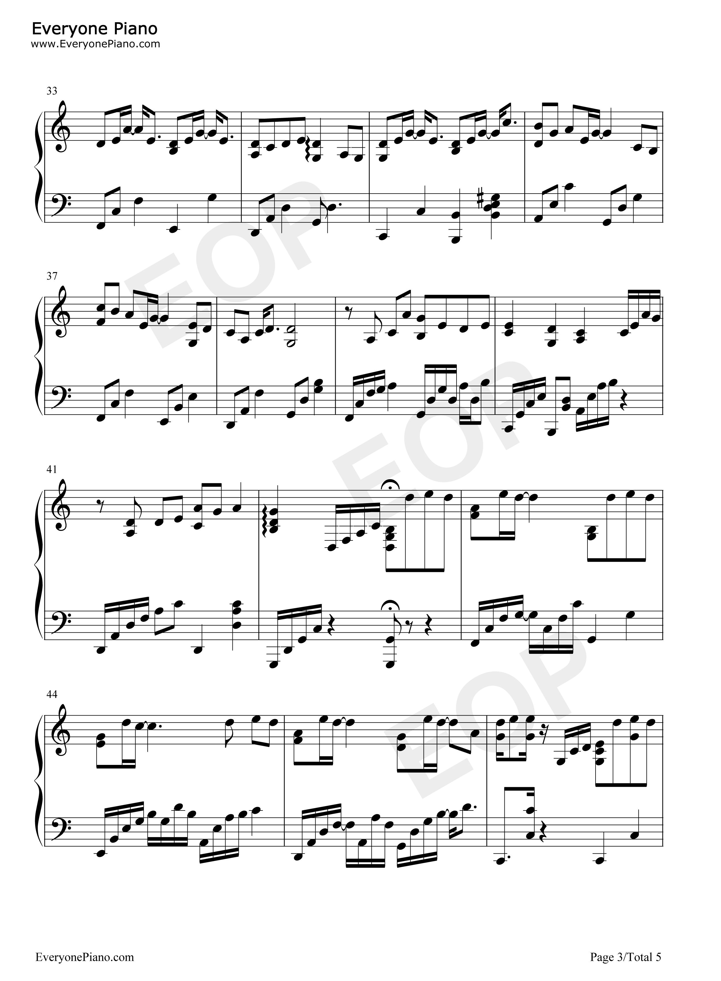 赤子钢琴谱_于斌