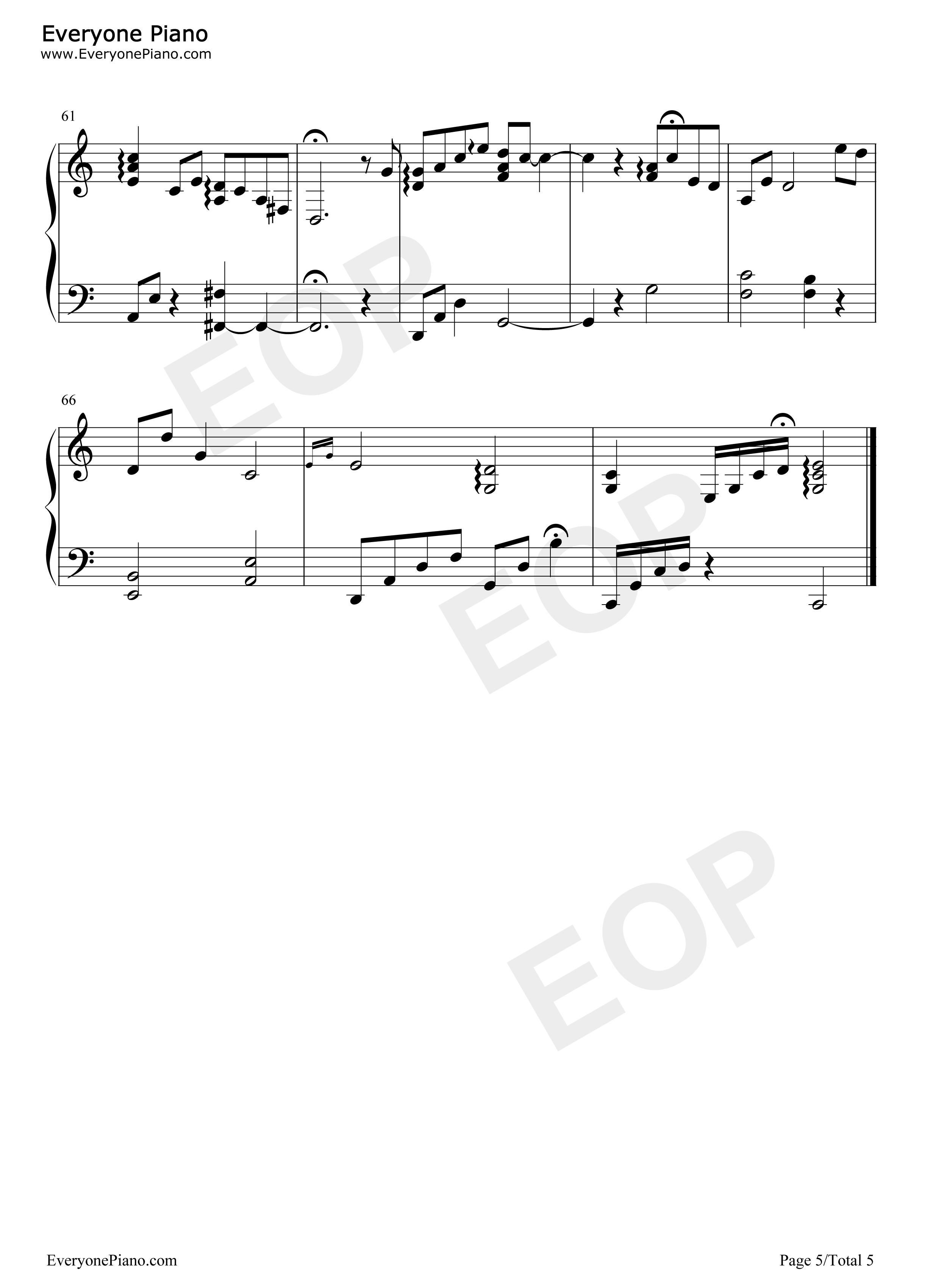 赤子钢琴谱_于斌