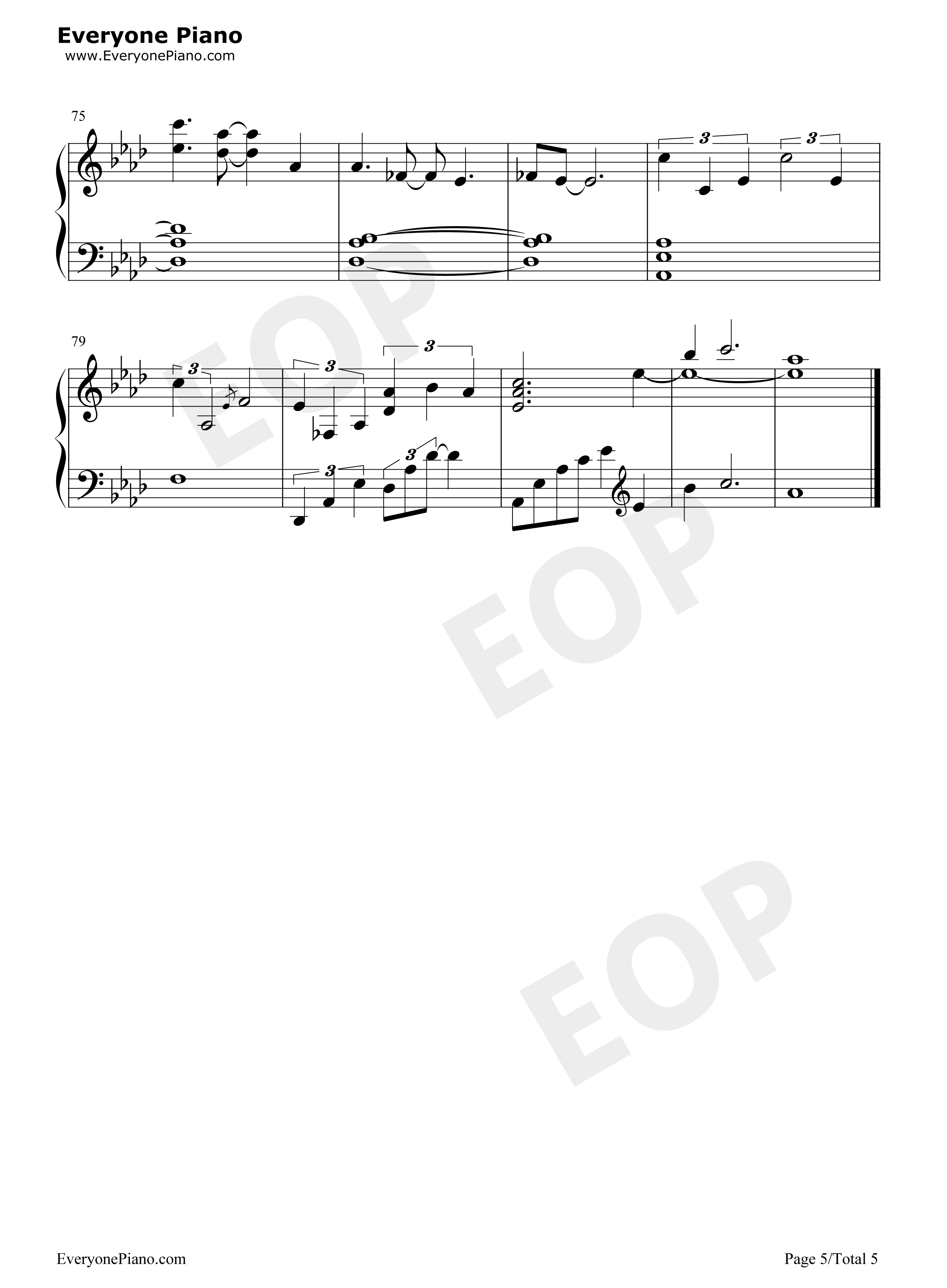 Half_The_World_Away钢琴谱_Oasis