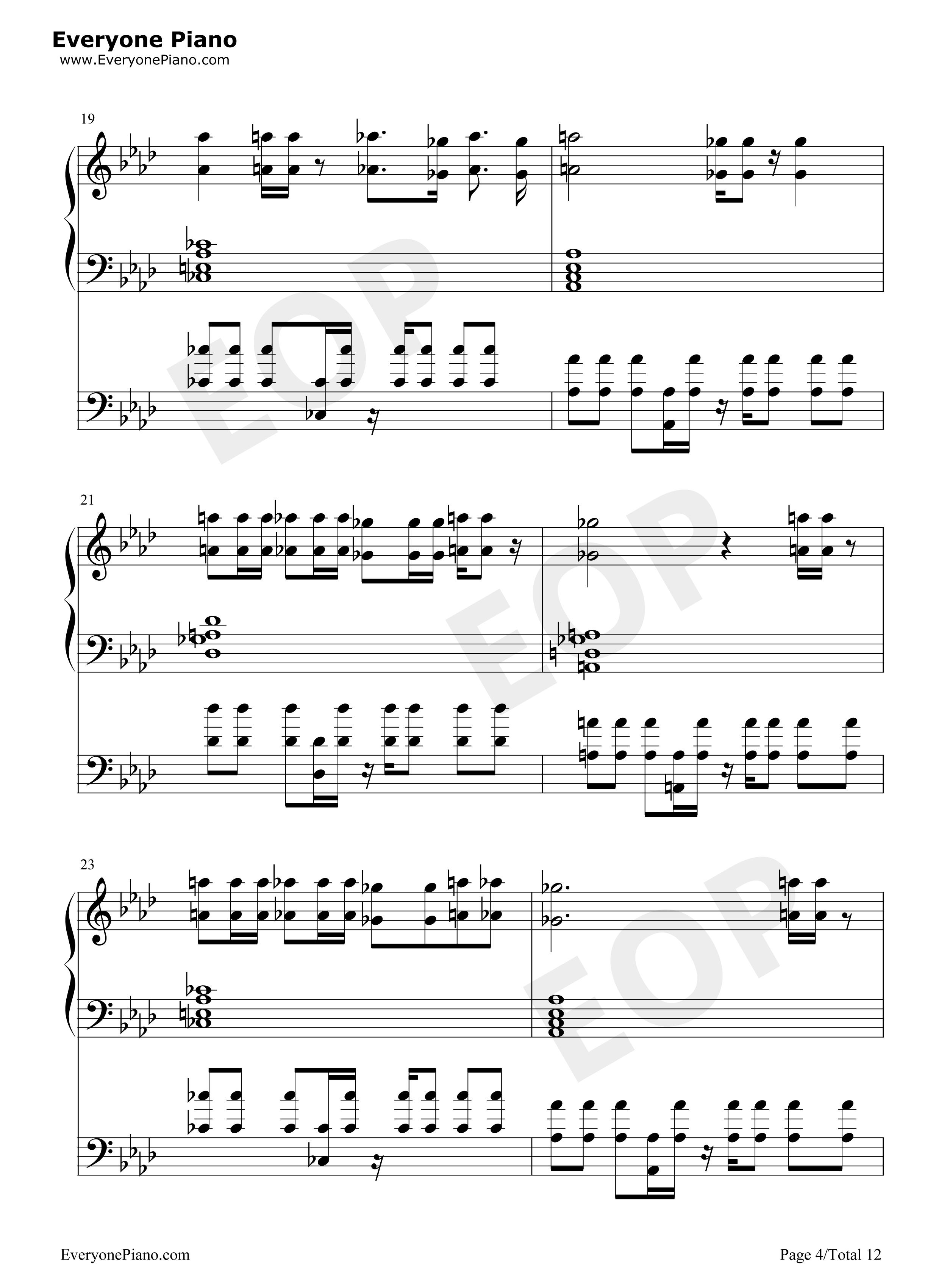 Dance_Monkey钢琴谱_Tones_and_I