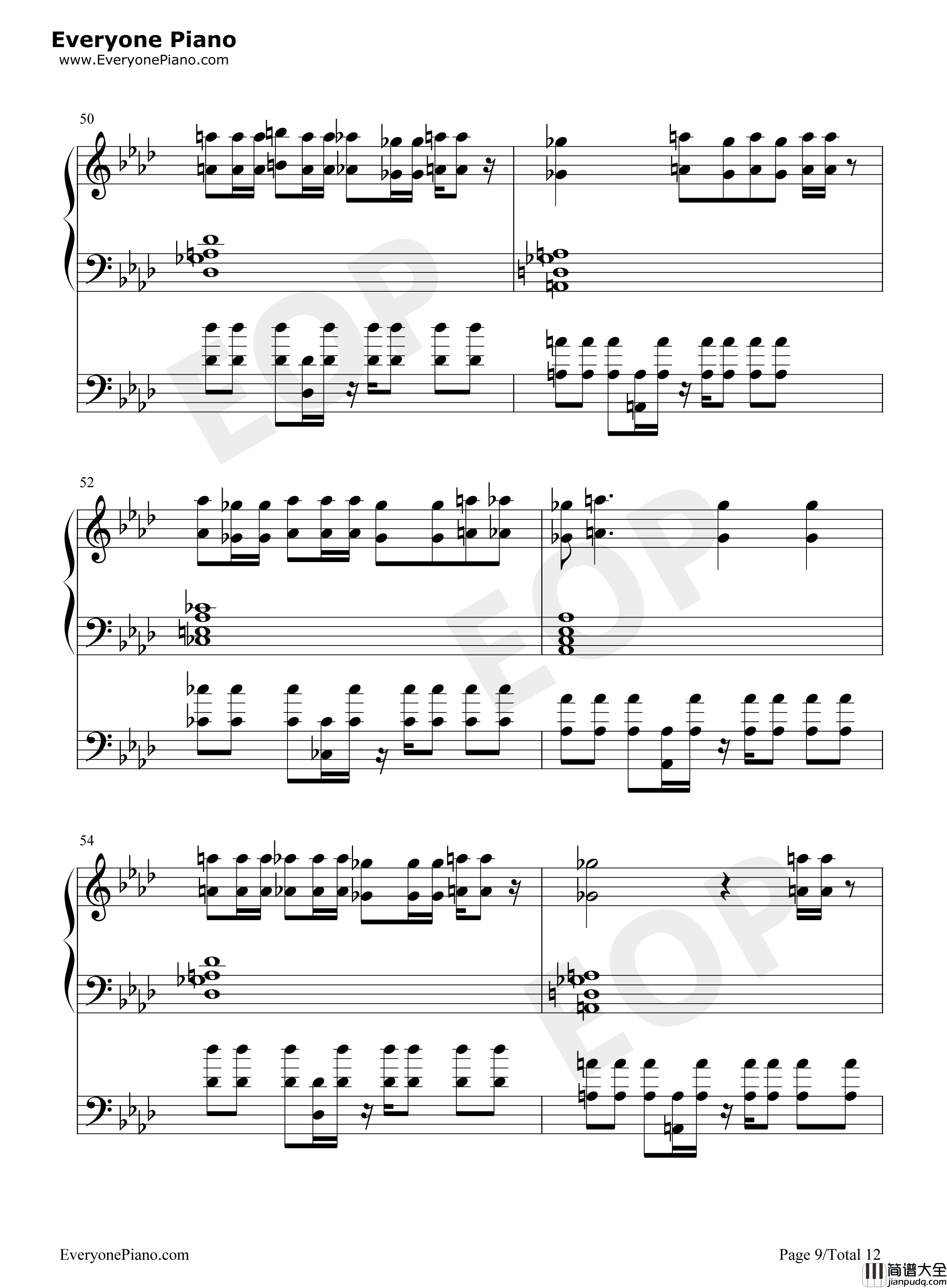 Dance_Monkey钢琴谱_Tones_and_I