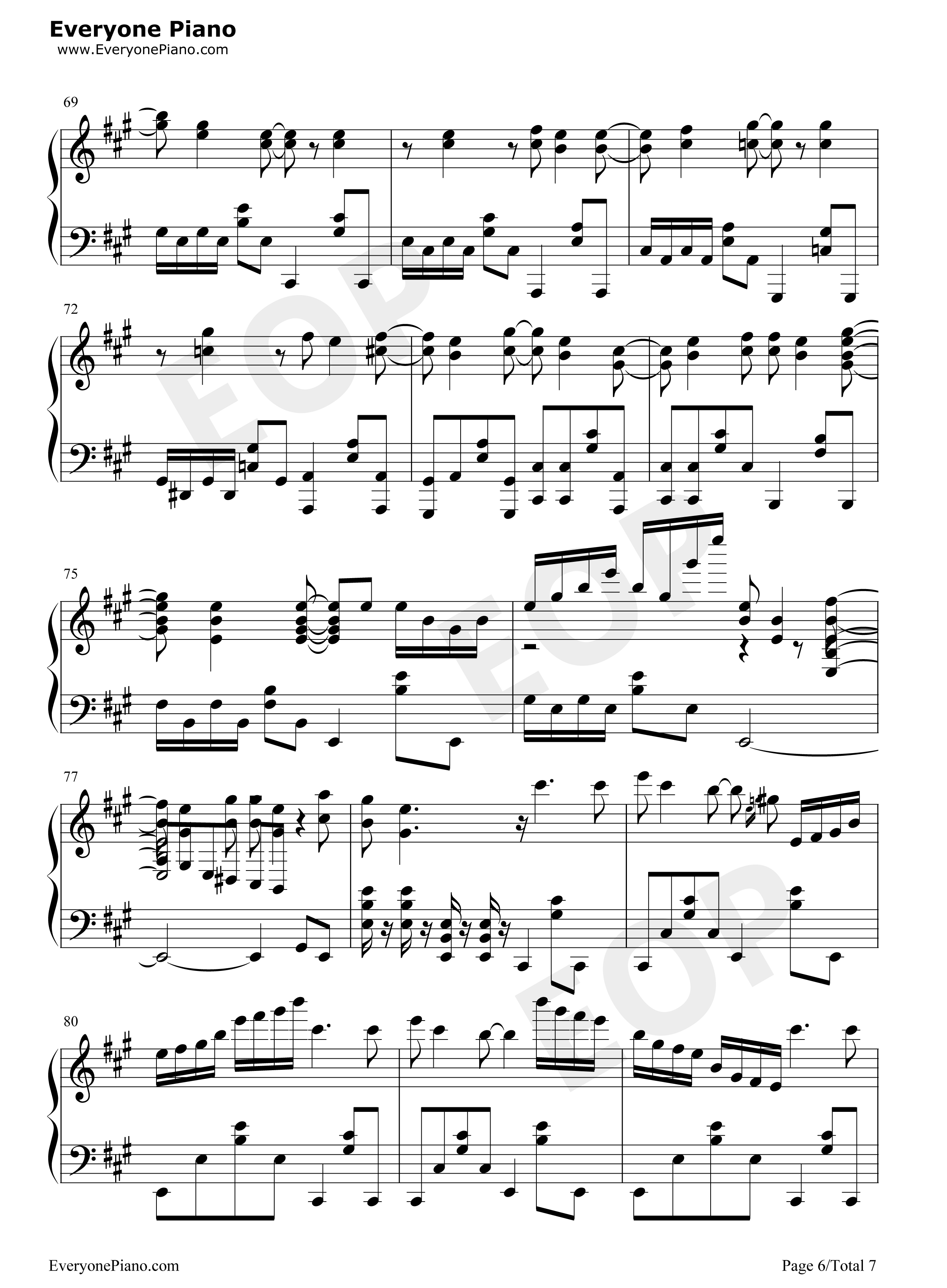 マイホームタウン钢琴谱_Aqua_Megumin_Darkness