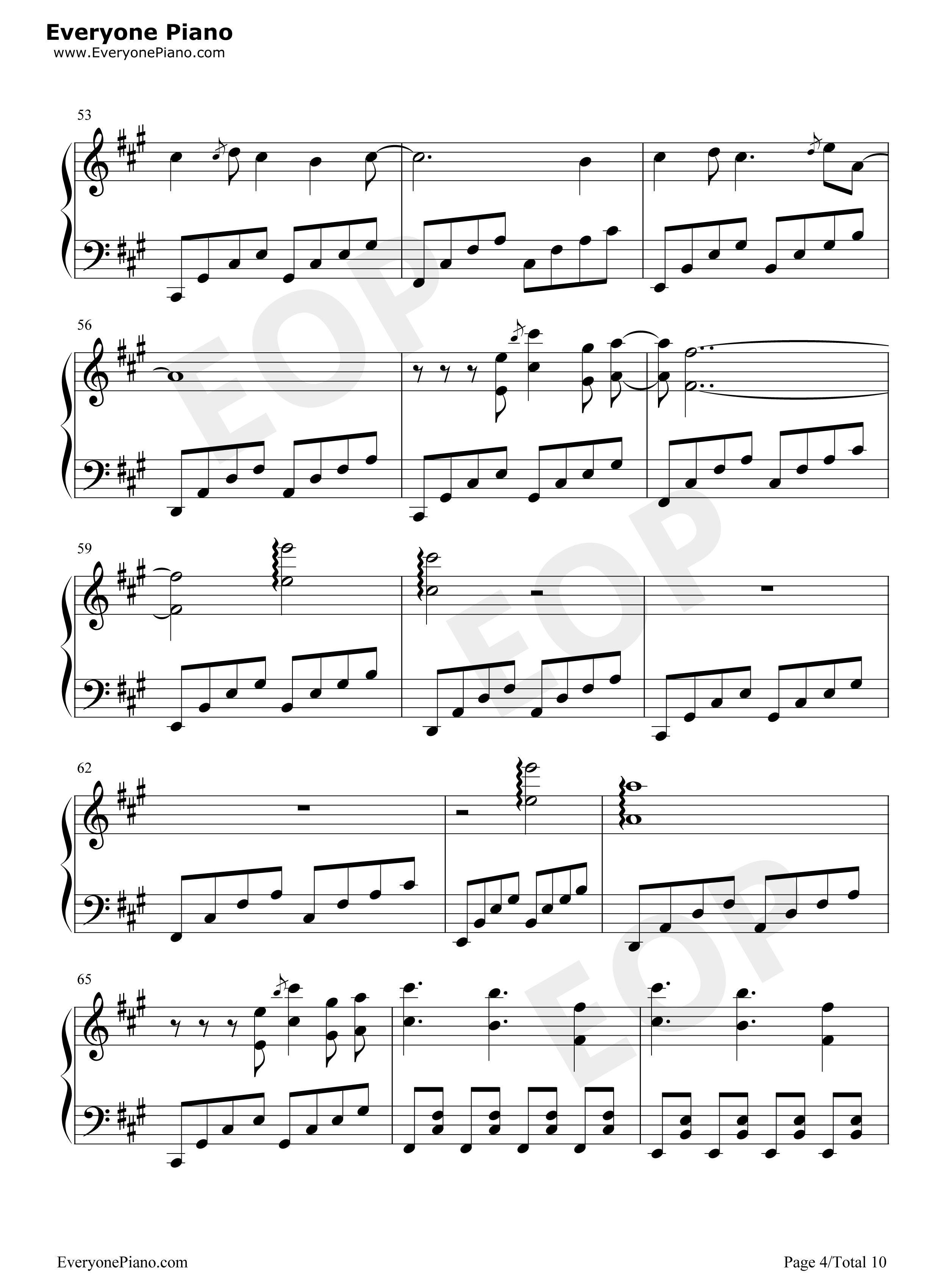 Schwarzer_Regen钢琴谱_初音未来