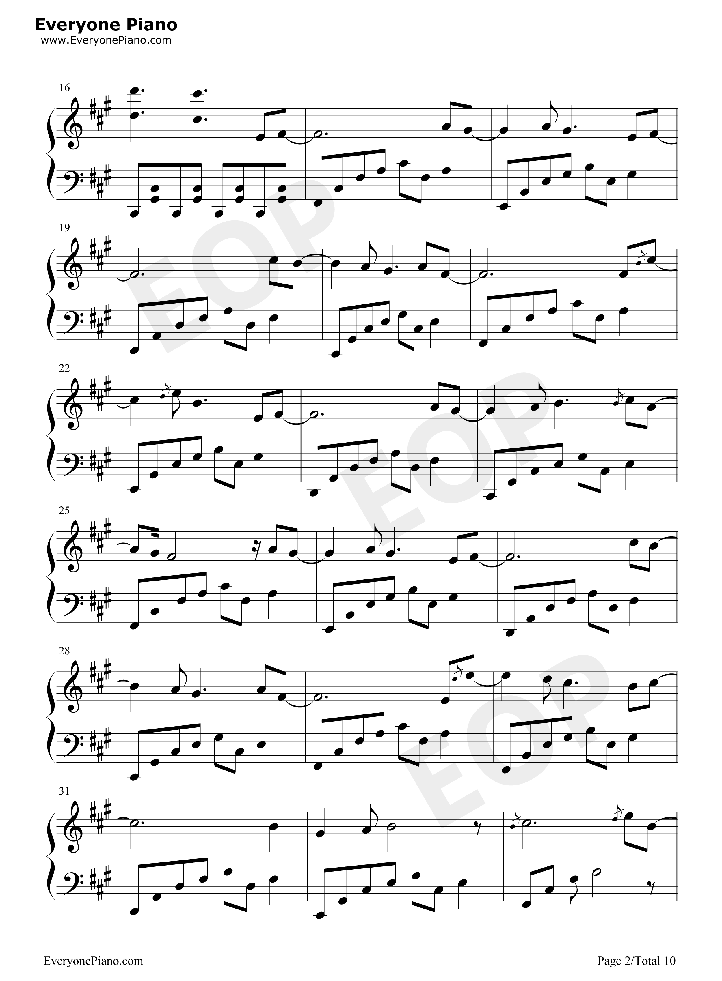 Schwarzer_Regen钢琴谱_初音未来