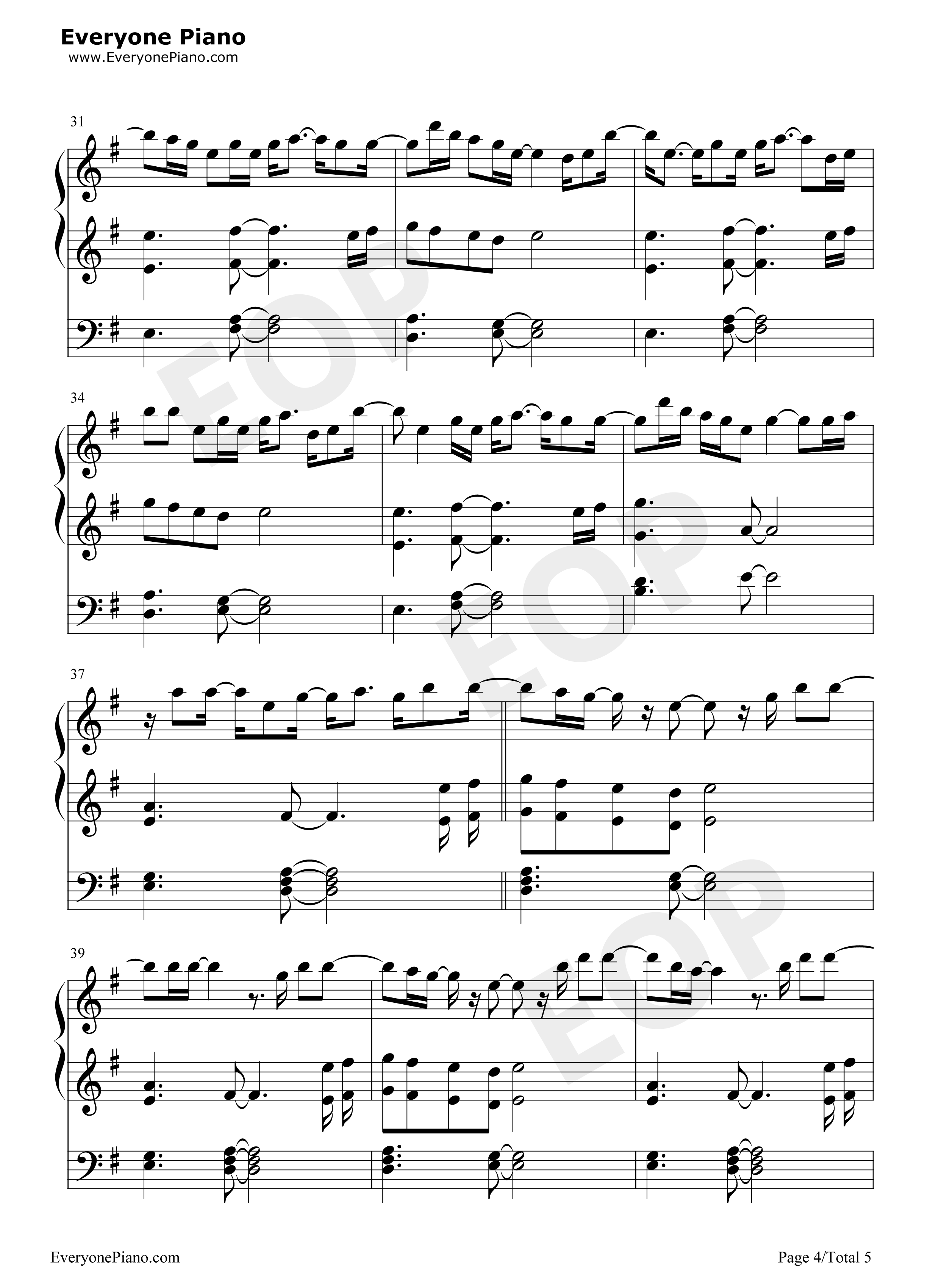 Exhale钢琴谱_Sabrina_Carpenter