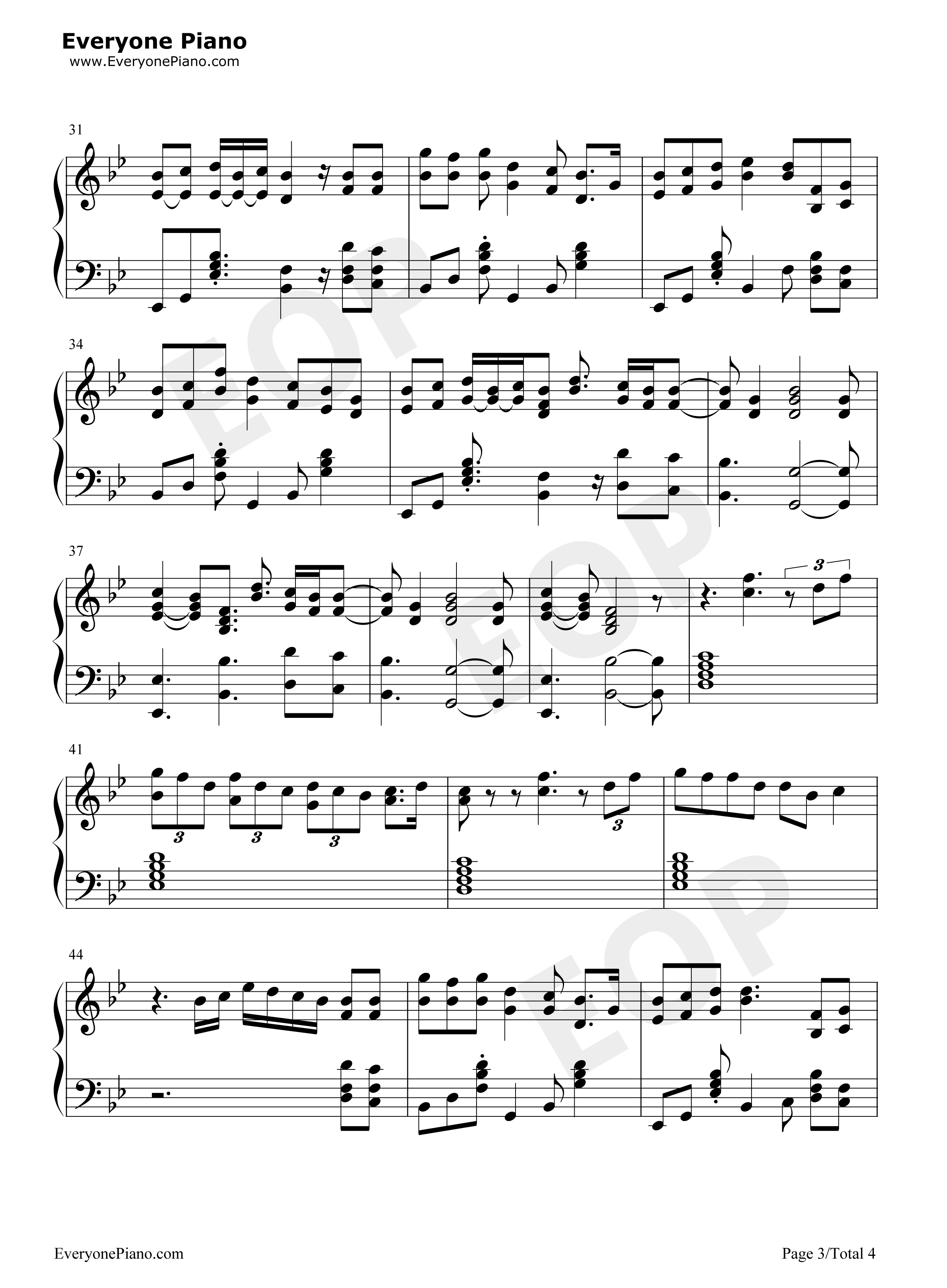 10000_Hours钢琴谱_Dan_+_Shay_Justin_Bieber