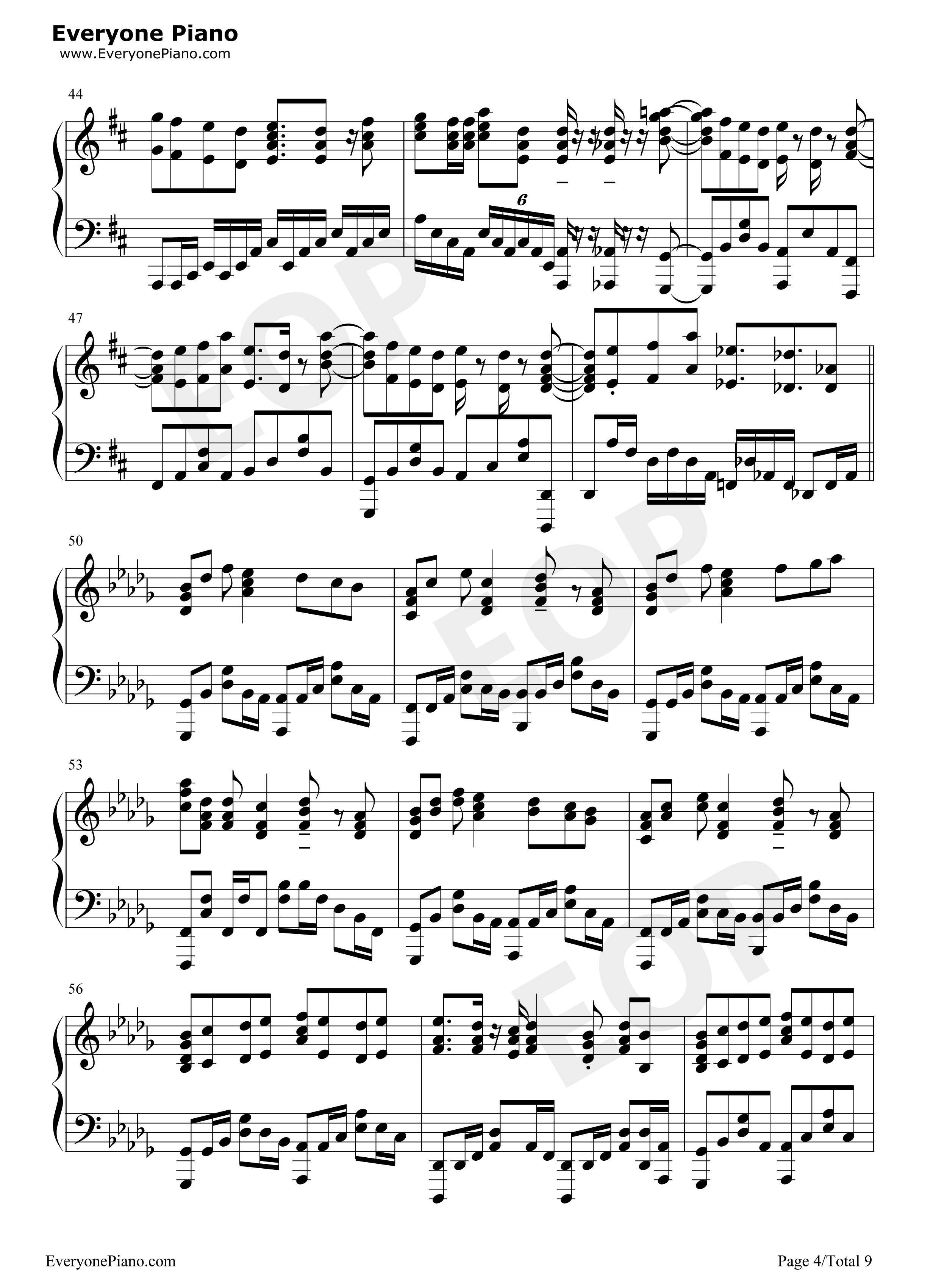 パパパ钢琴谱_齐藤朱夏