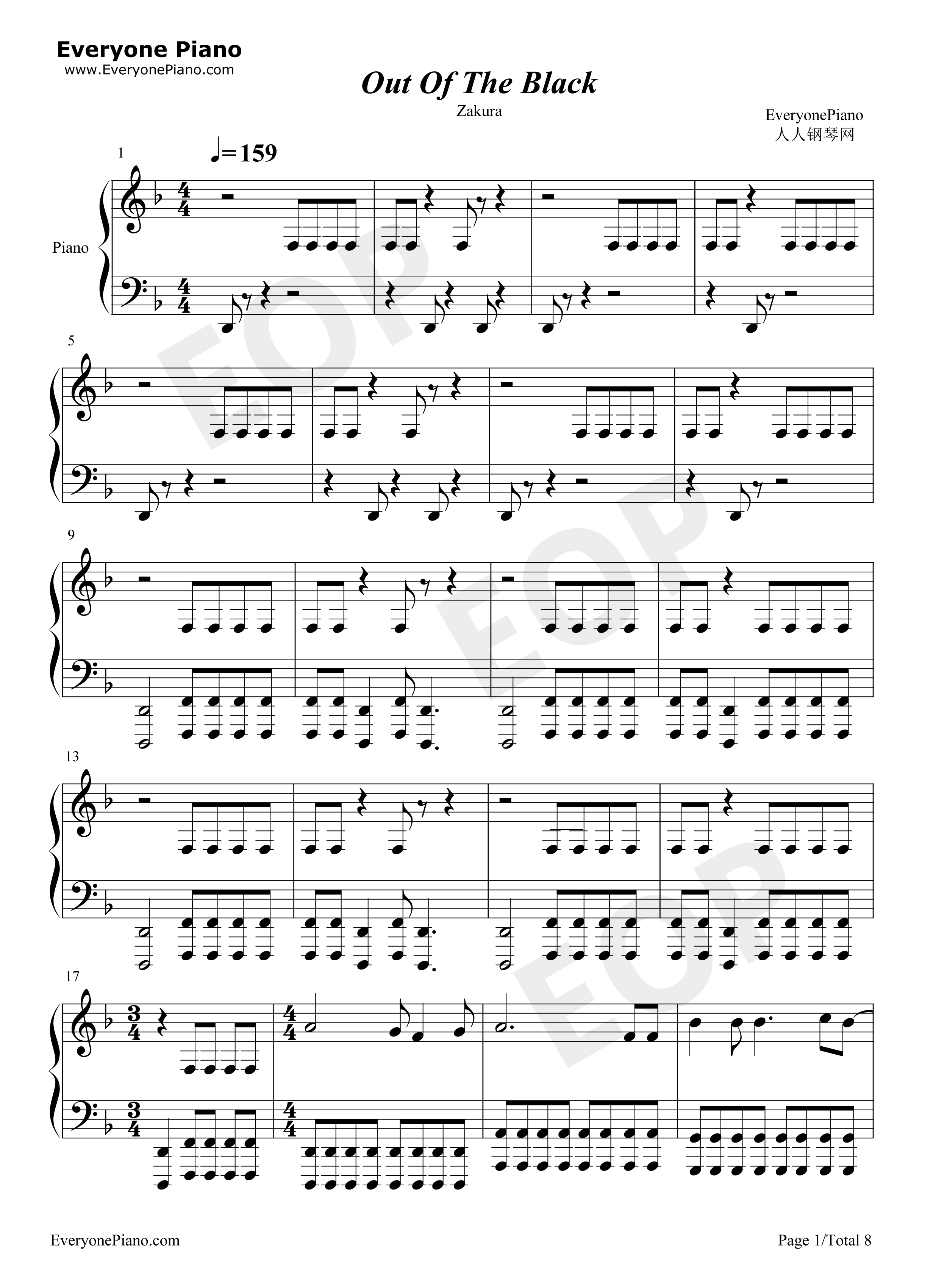 Out_of_the_Black钢琴谱_Royal_Blood