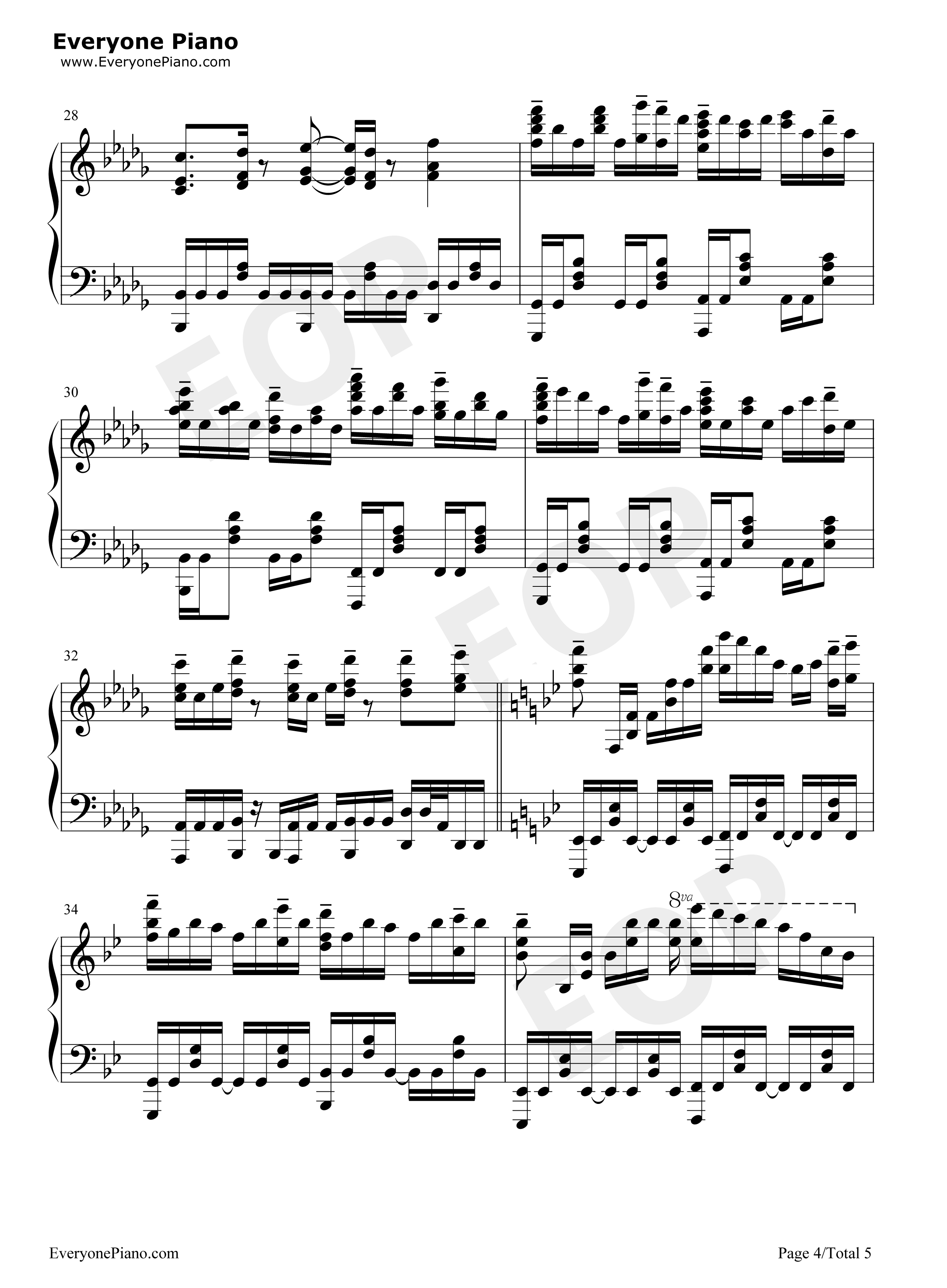 Chronos钢琴谱_Stereo_Dive_Foundation