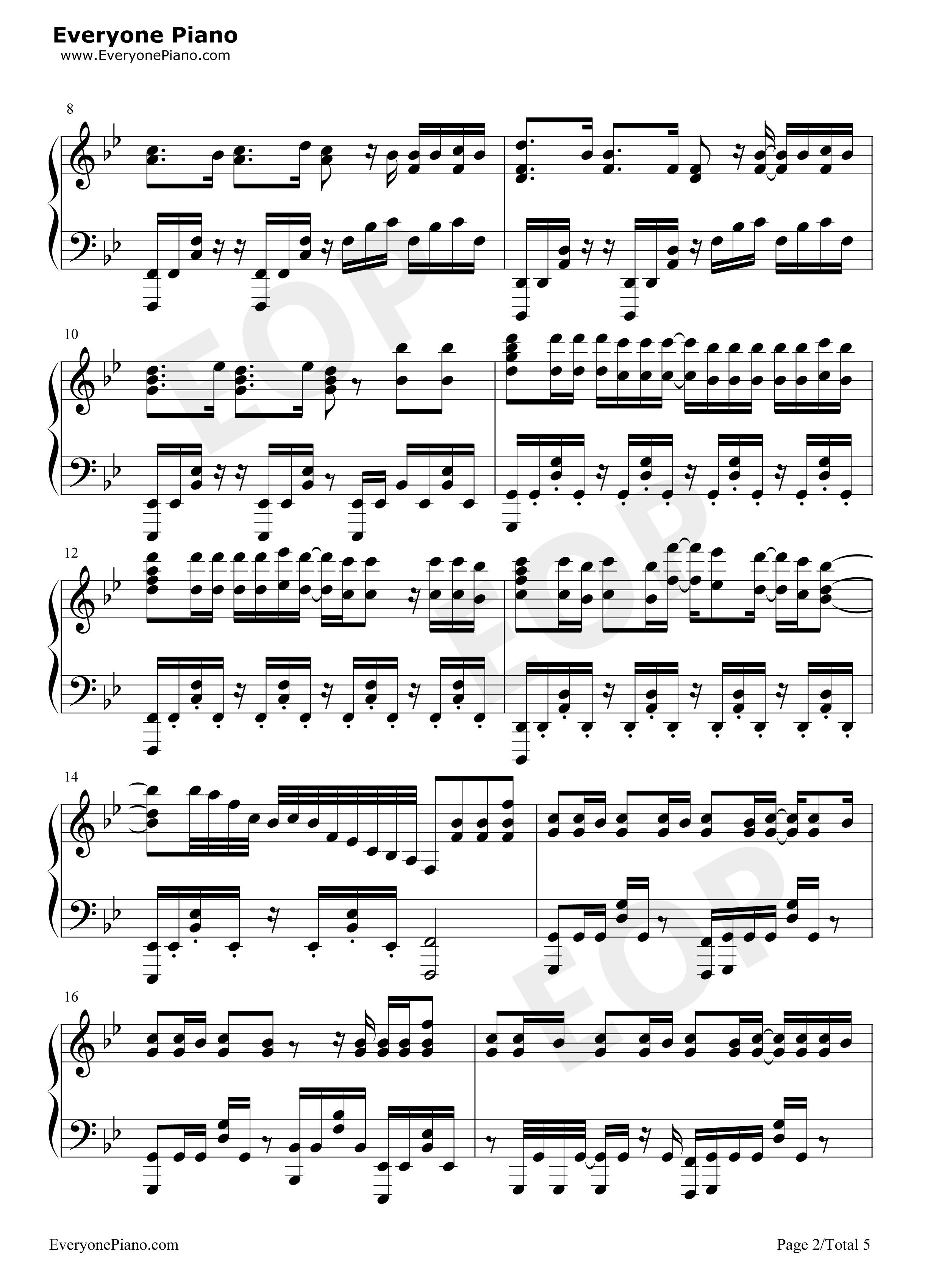 Chronos钢琴谱_Stereo_Dive_Foundation