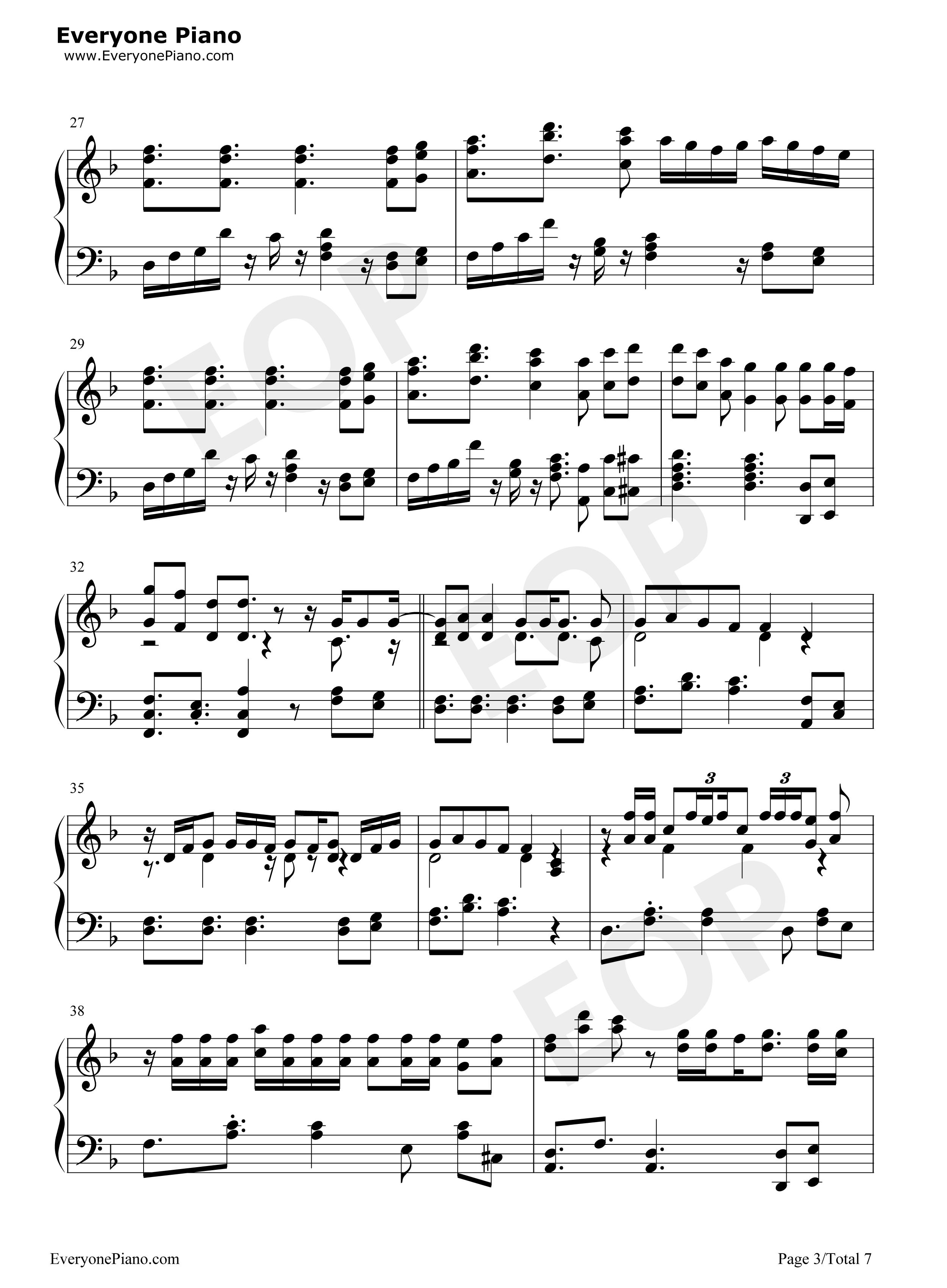 South_of_the_Border钢琴谱_Ed_Sheeran