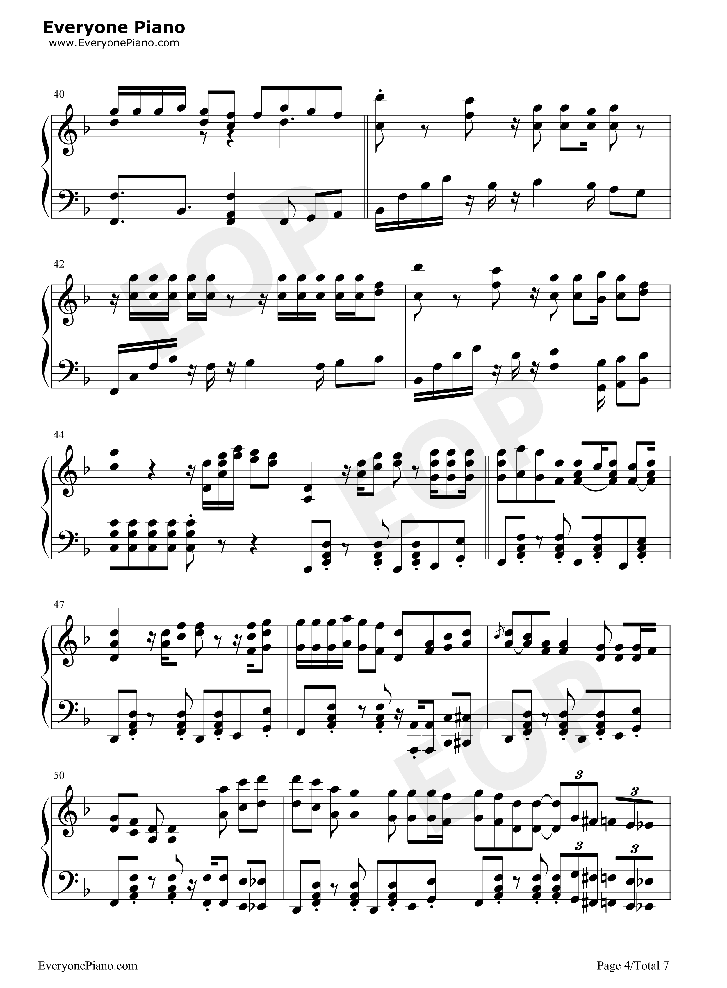 South_of_the_Border钢琴谱_Ed_Sheeran